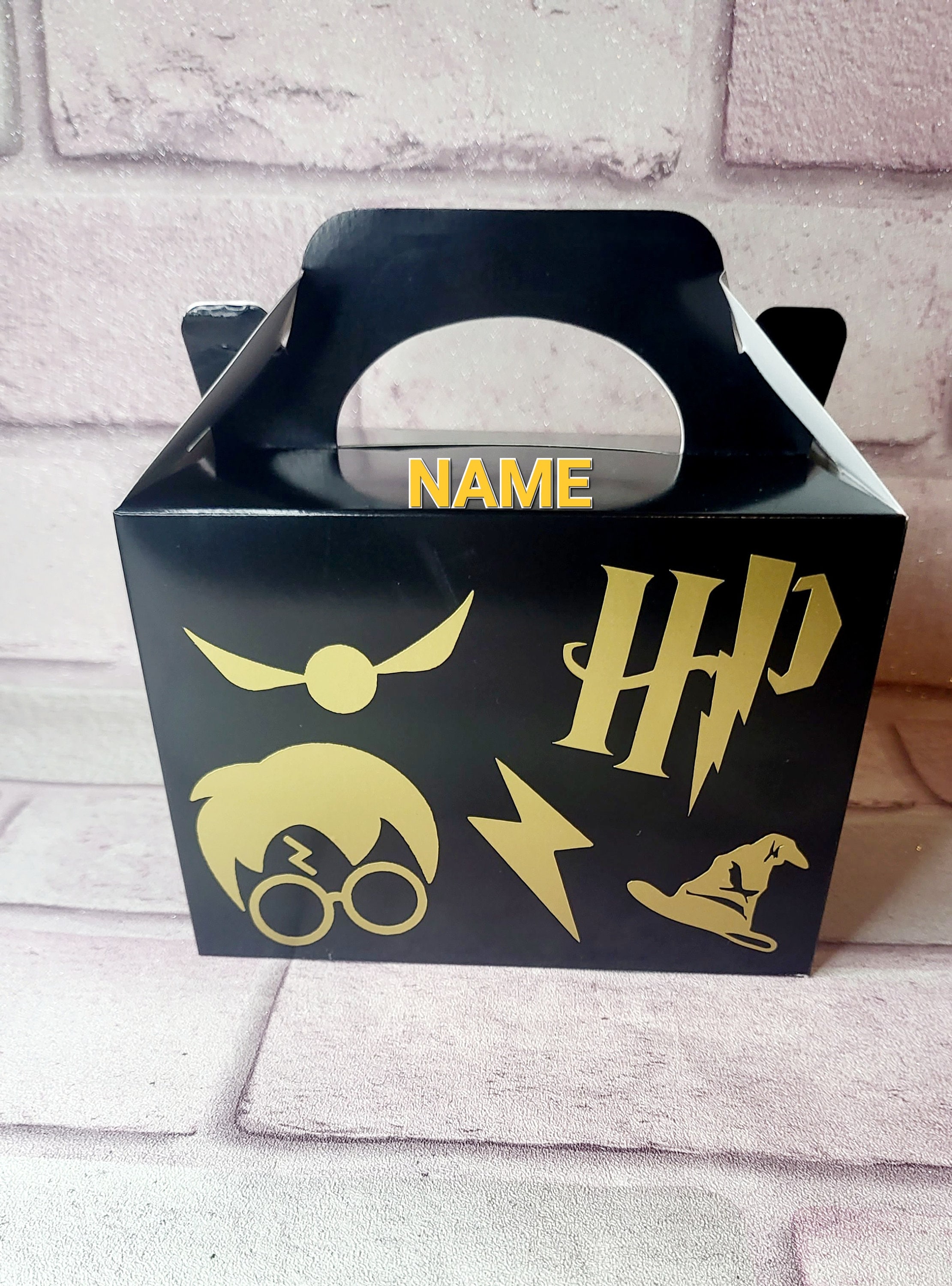 Harry Potter Themed Personalised Party Treat Lunch Box Etsy