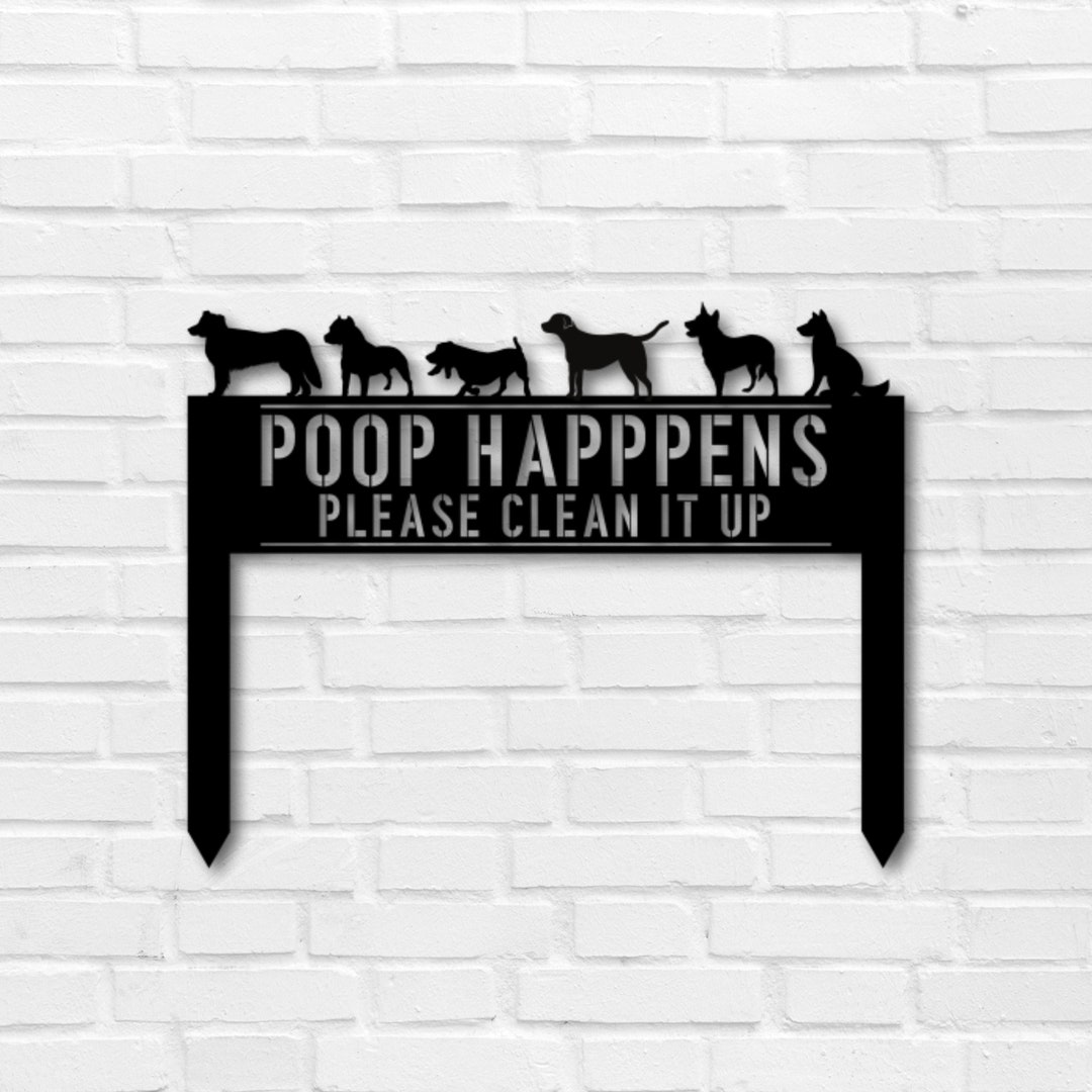 Custom Dog Sign, No Pooping Sign, Custom No Pooping Sign, Pet Sign