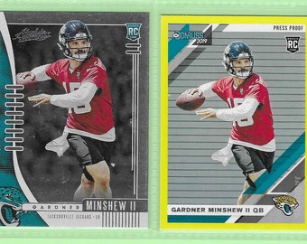 Gardner Minshew II Colts 2 Rookie Lot RC with Press Proof