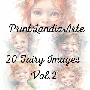 20 Watercolor Fairy Cliparts — PNG 2000 × 2000 400 dpi Printable / 20 Watercolor Fairy Cliparts — PNG 2000 × 2000 400 dpi Printable Art