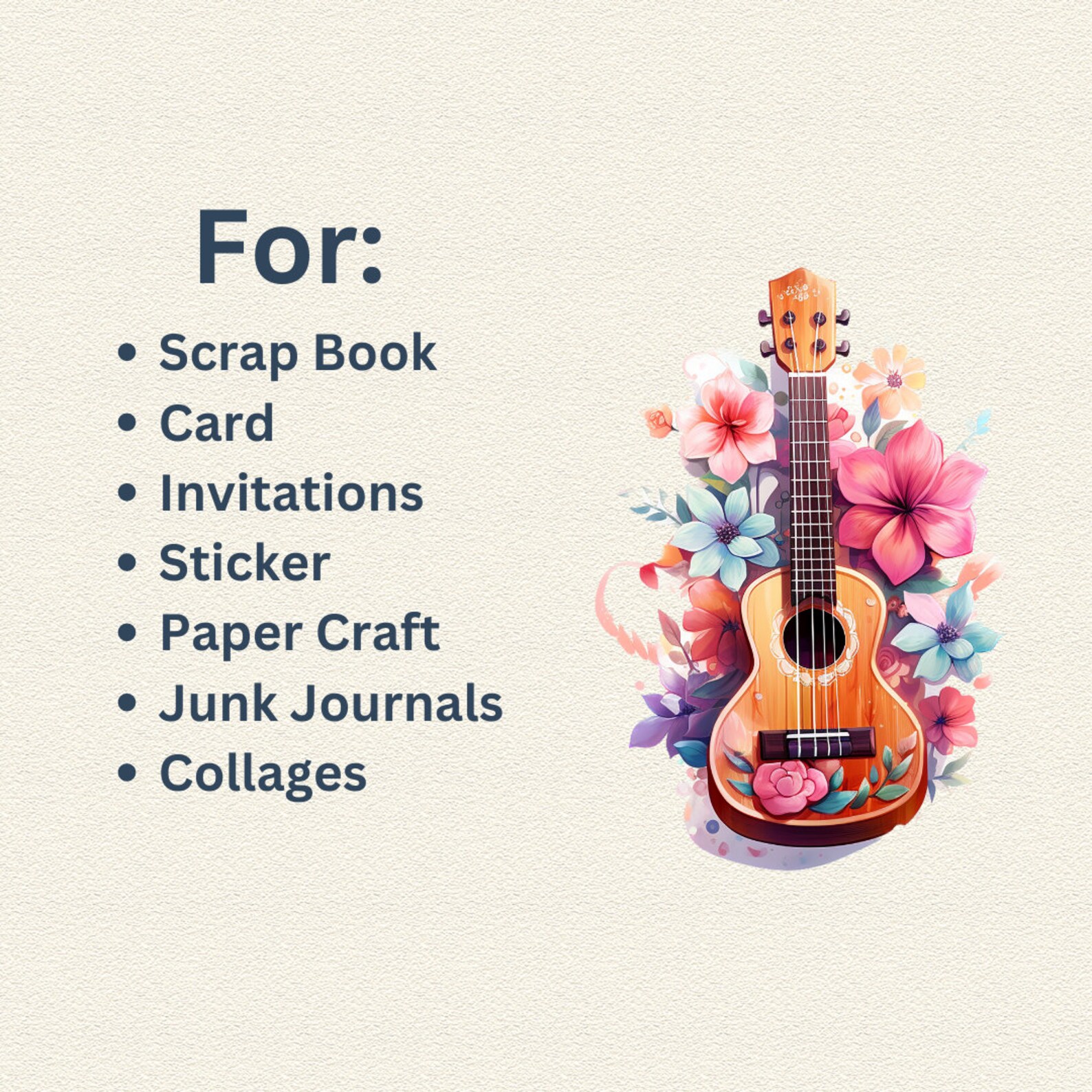 UKULELE Clipart for Ukulele Gift for Ukulele Shirt for Ukulele Lover