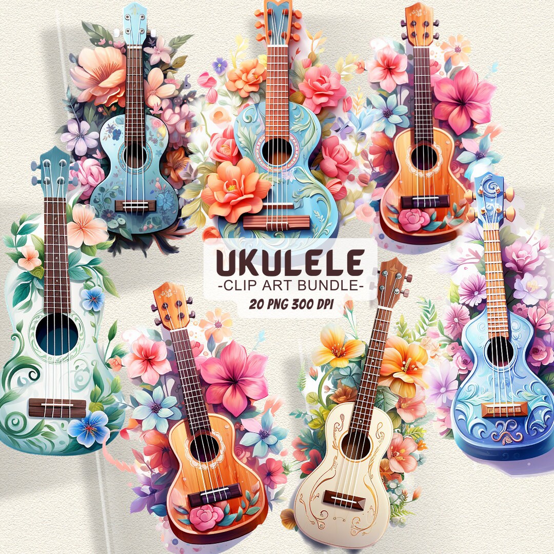 UKULELE Clipart for Ukulele Gift for Ukulele Shirt for Ukulele Lover