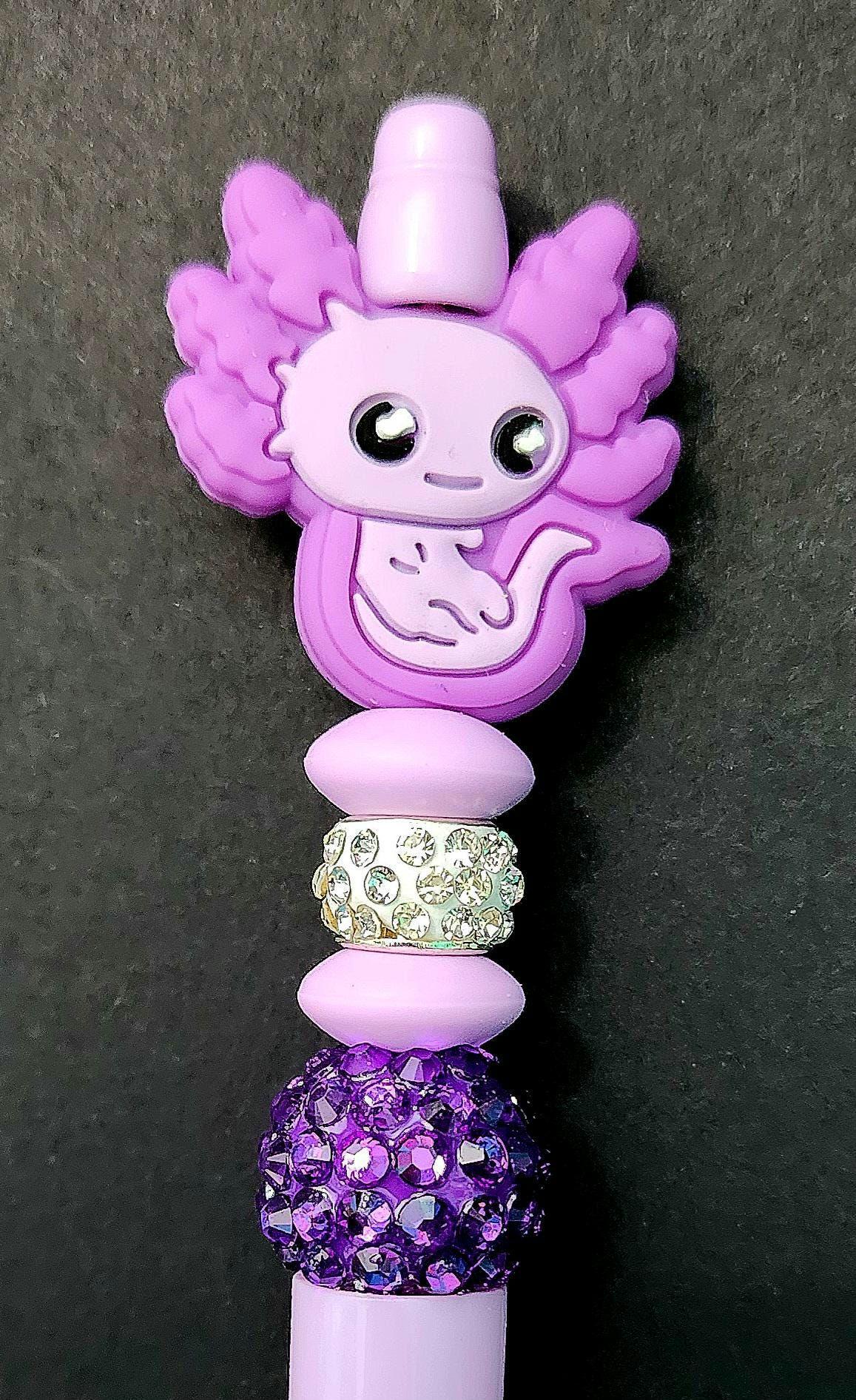 Axolotl Beaded Pen with Ink Refill