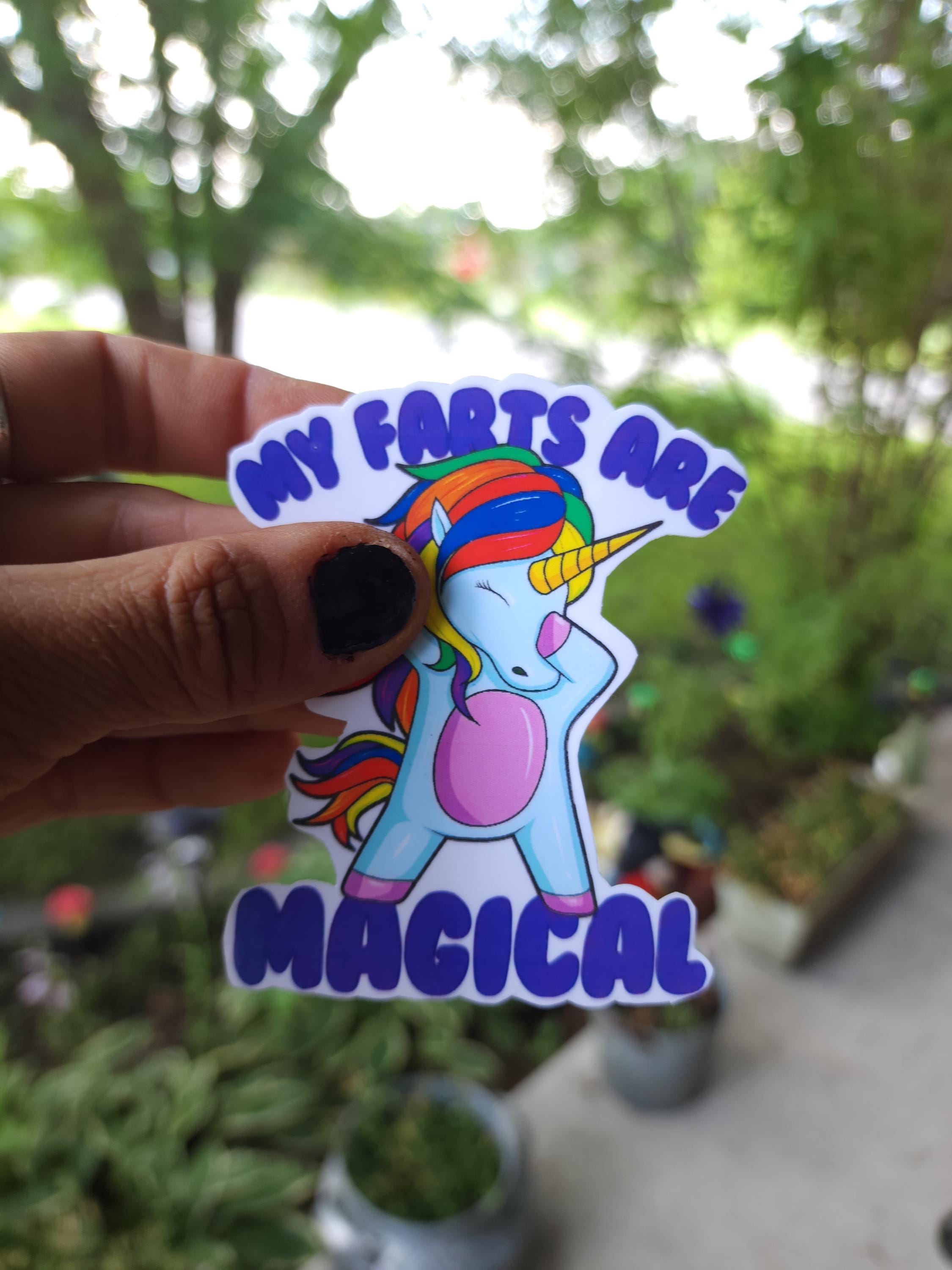 My Farts Are Magical – Hilarious Dabbing Unicorn Sticker for Sassy Weirdos | Funny Vinyl Sticker for Laptops, Water Bottles, Notebooks - Thumbnail 5