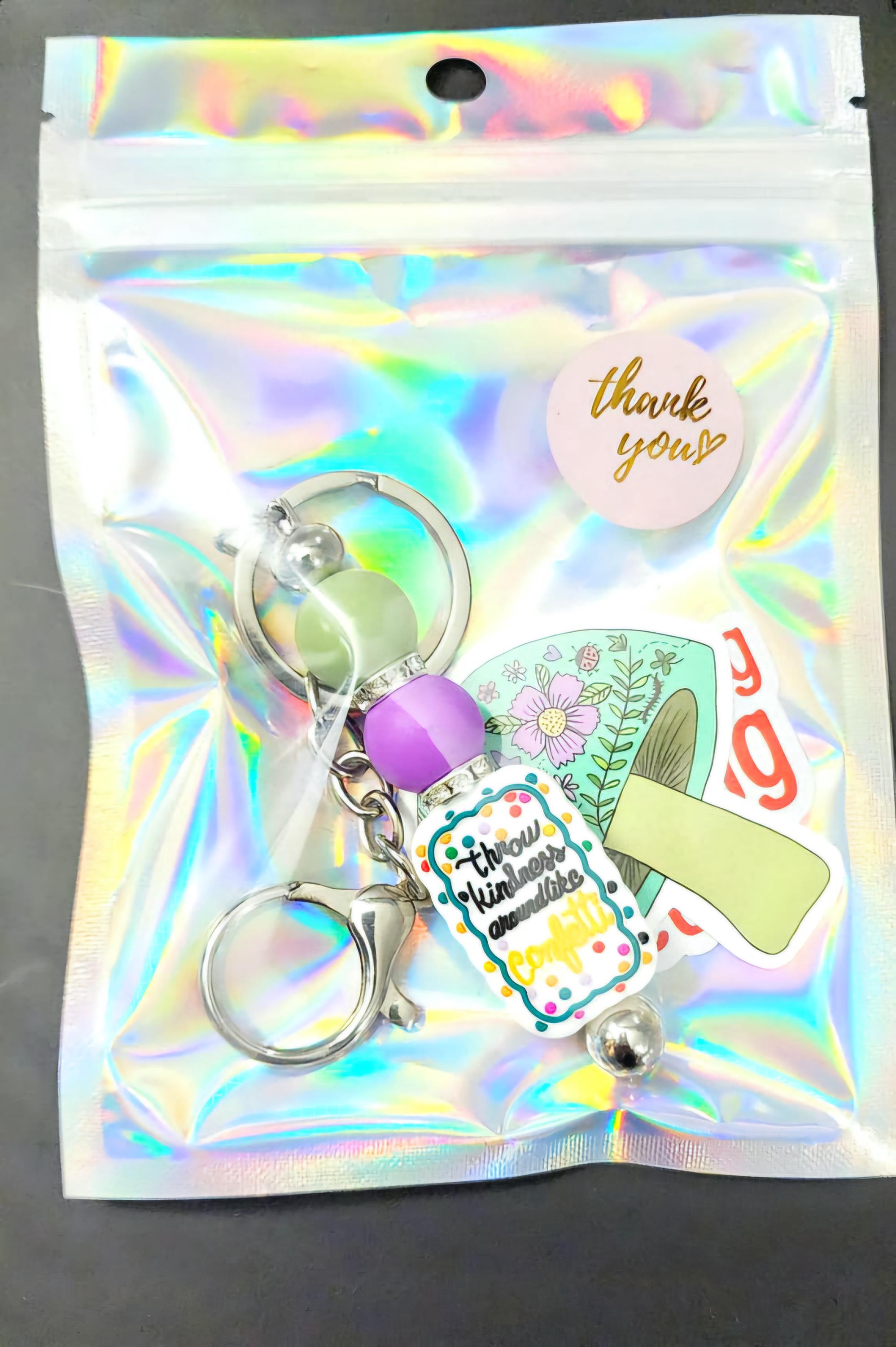 Handmade Kindness Confetti Keychain - Thumbnail 6