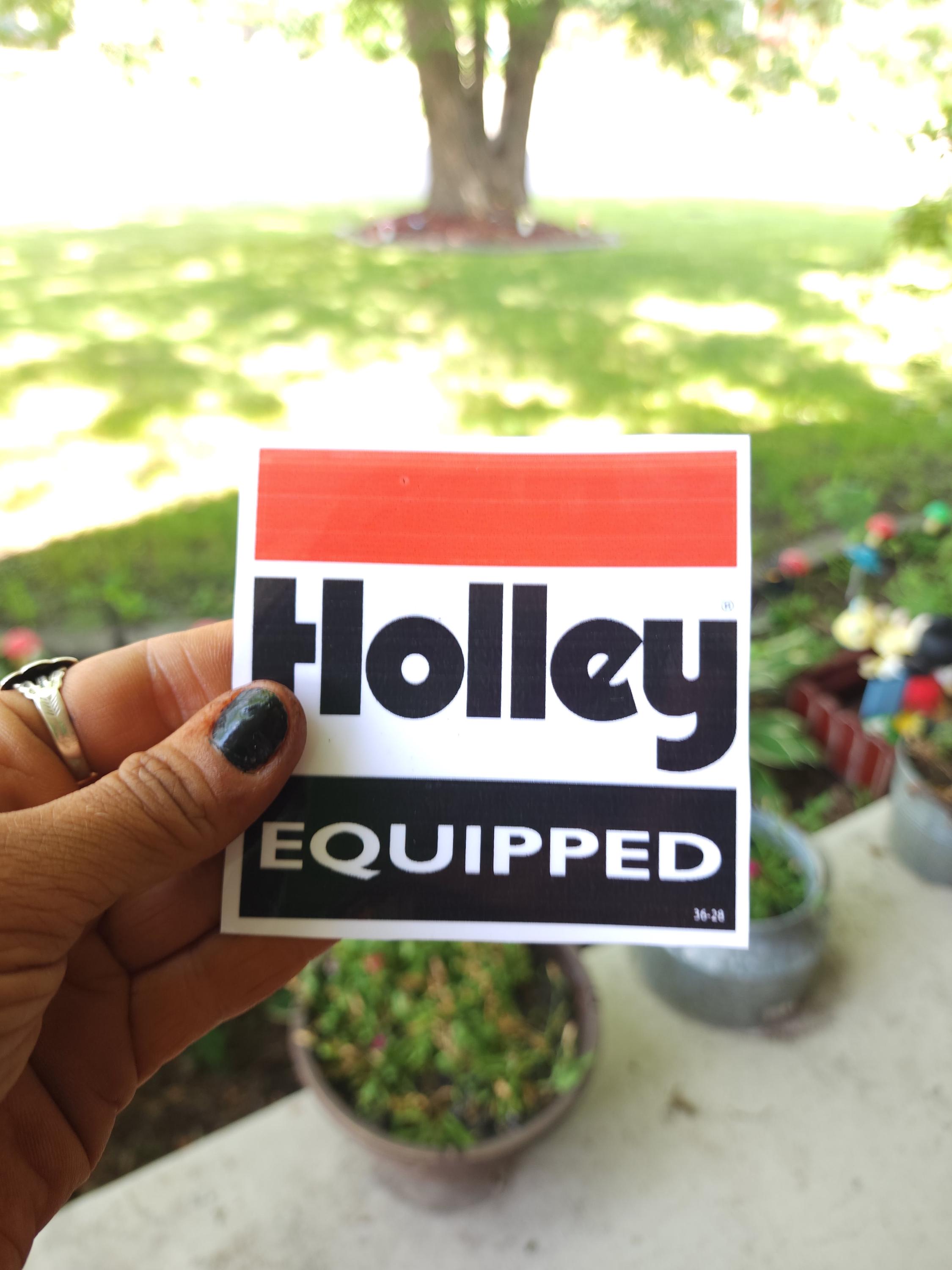 Holley Equipped Vinyl Decal: Performance Fueled Racing Sticker - Thumbnail 2