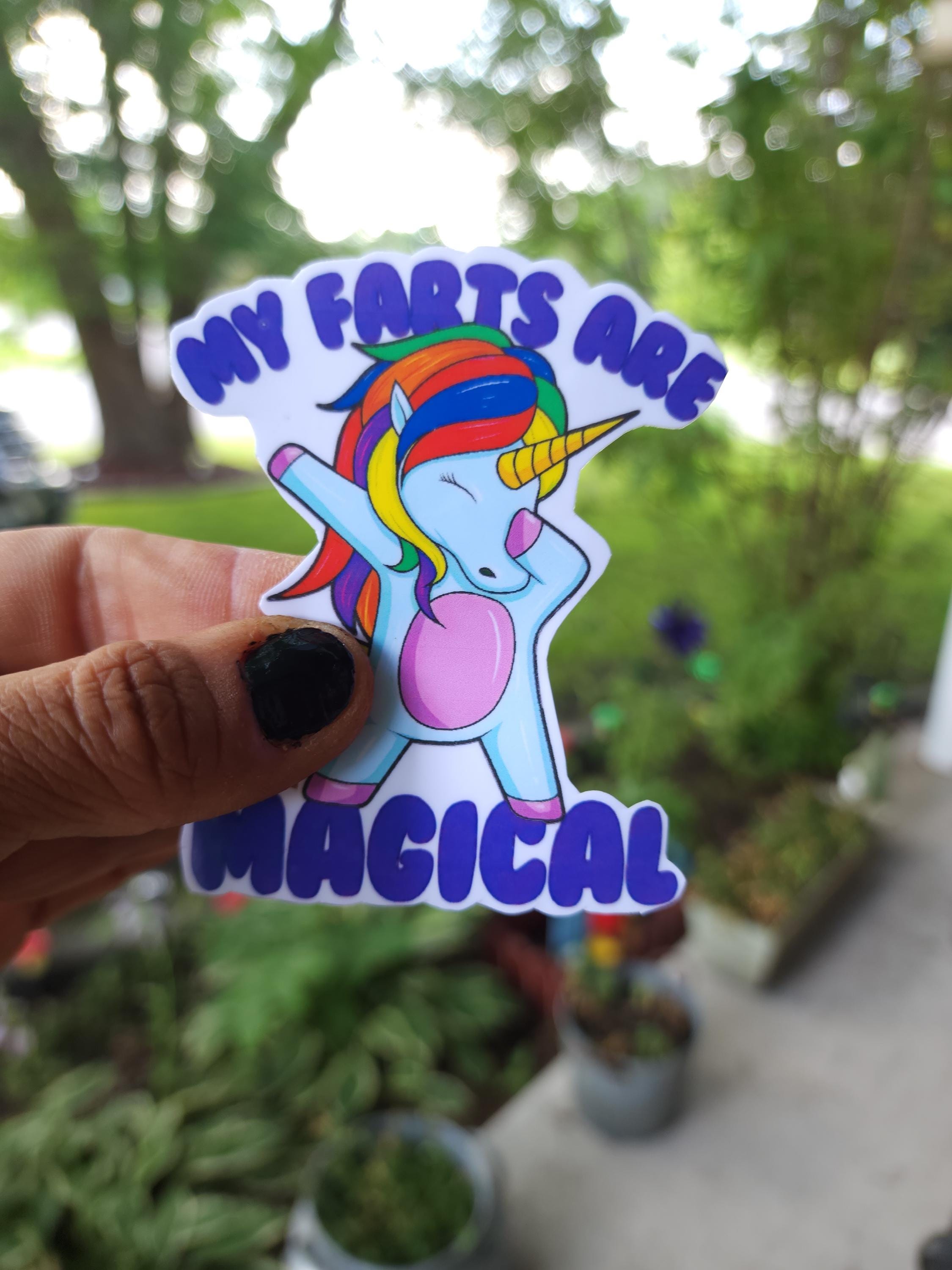 My Farts Are Magical – Hilarious Dabbing Unicorn Sticker for Sassy Weirdos | Funny Vinyl Sticker for Laptops, Water Bottles, Notebooks - Thumbnail 7