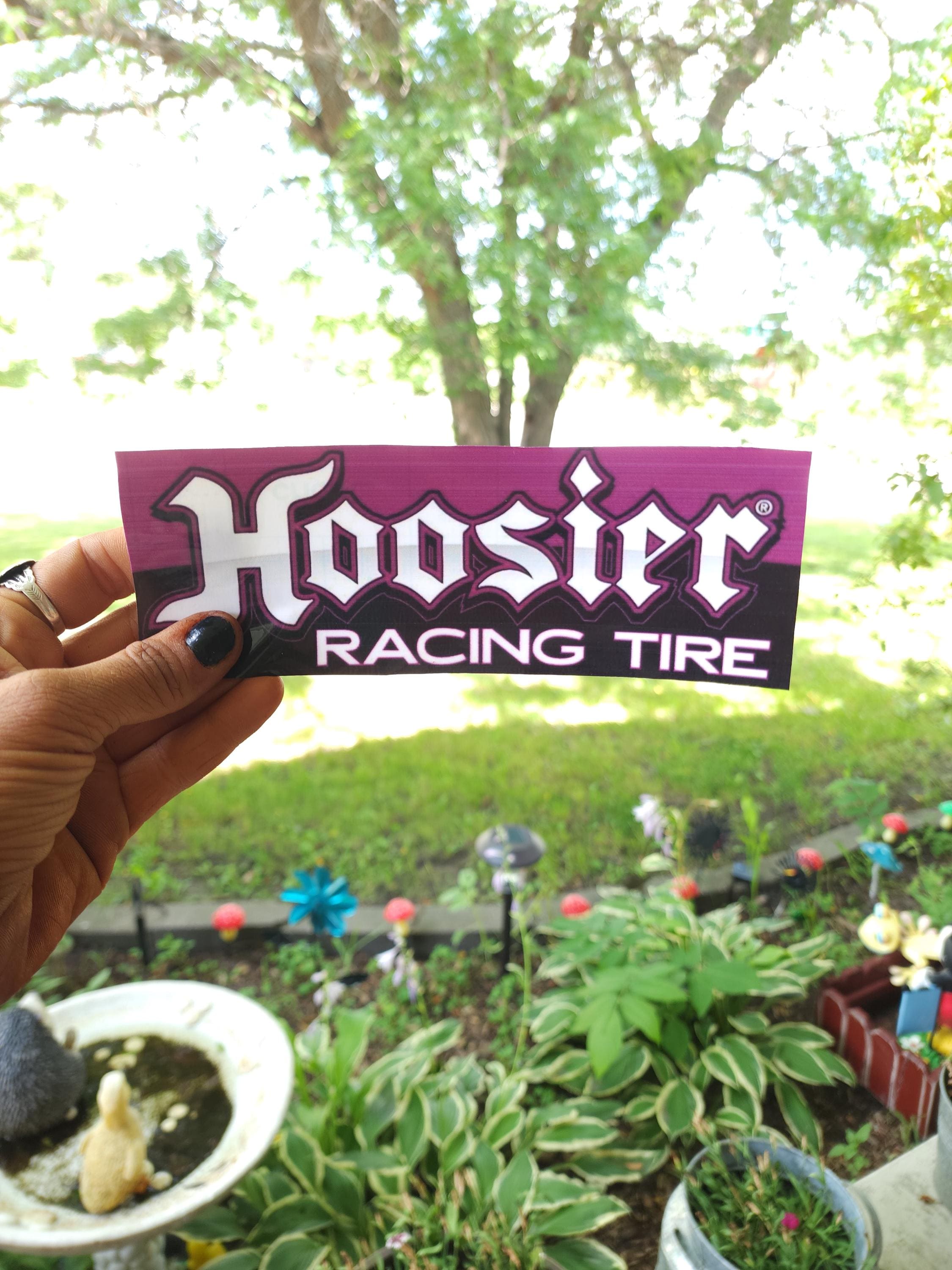 Hoosier Racing Tire Vinyl Sticker: Funny Car Culture Decal - Thumbnail 3