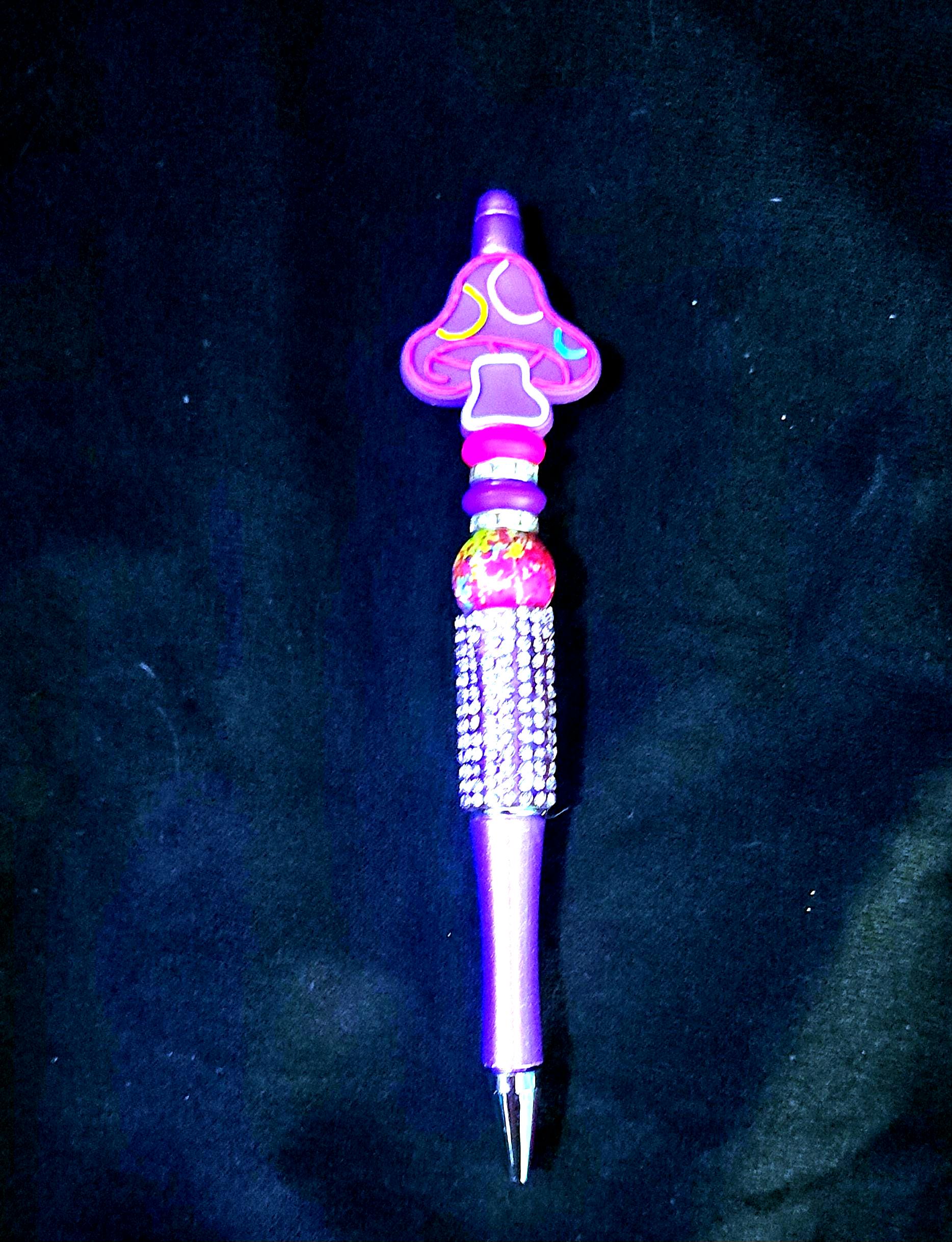 Rhinestone Pen with Funny Charm | Sparkly Bling Writing Pens for Gifts, Office & School Supplies - Thumbnail 3