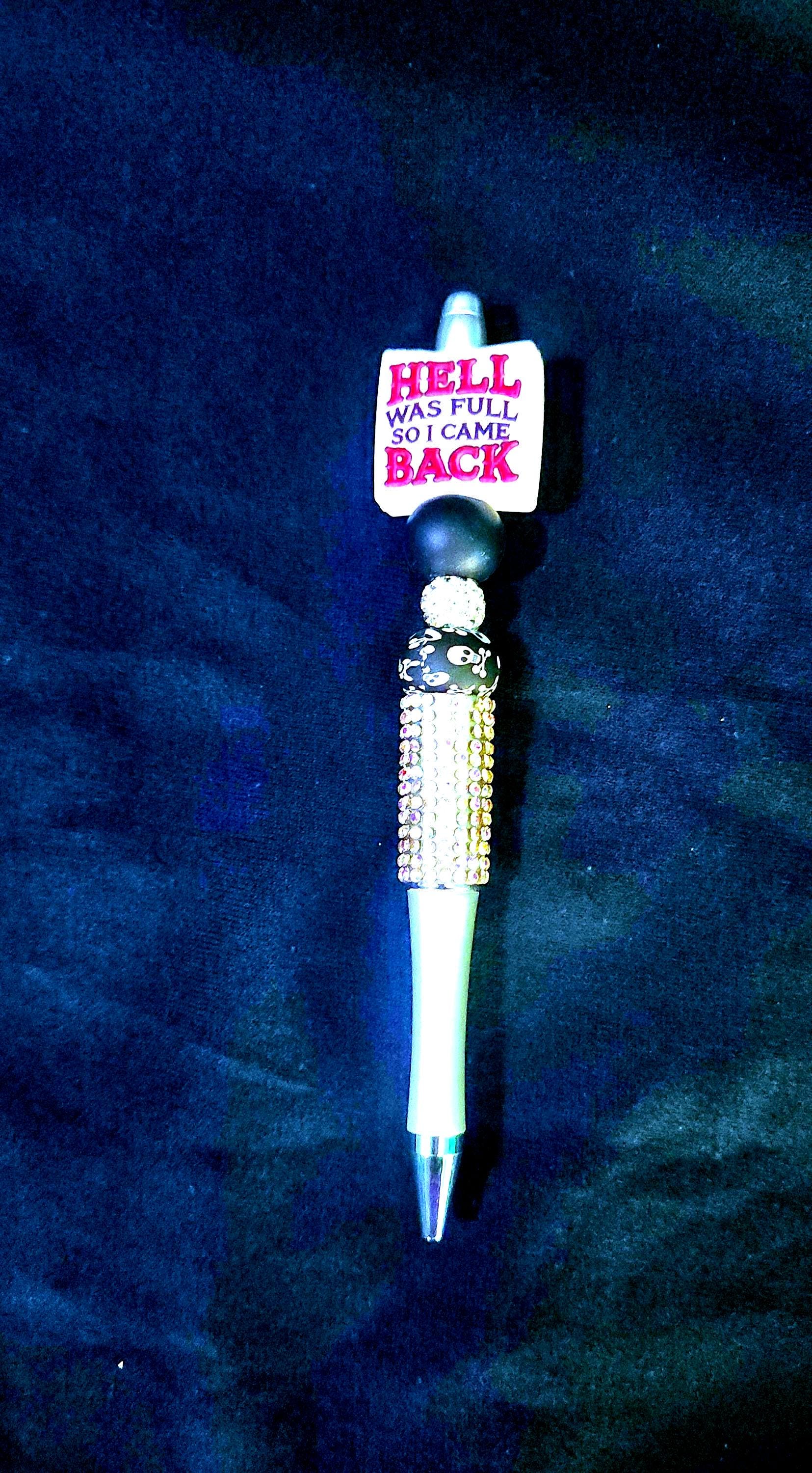 Rhinestone Pen with Funny Charm | Sparkly Bling Writing Pens for Gifts, Office & School Supplies - Thumbnail 5