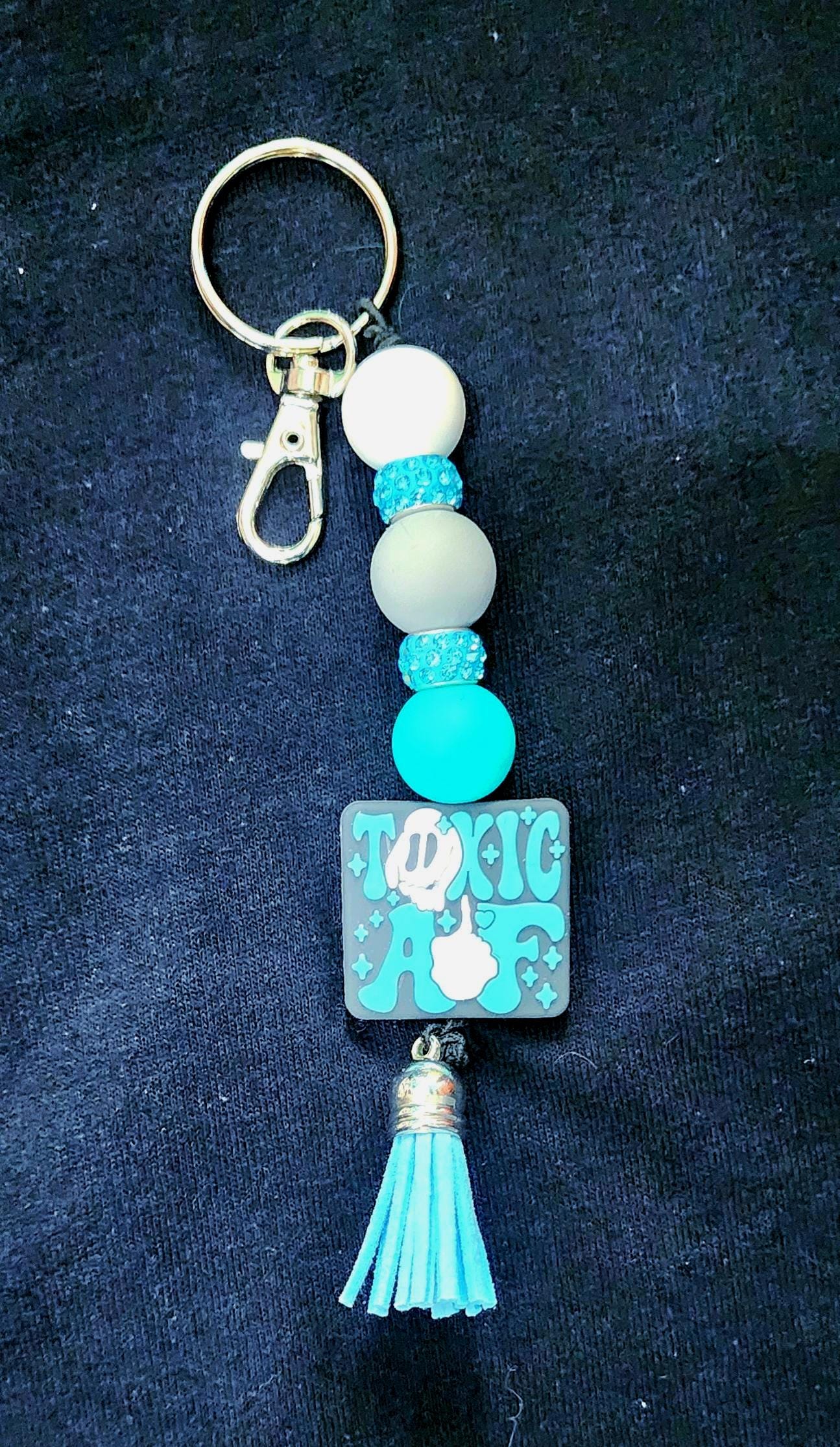Sarcastic Beaded Keychain - Thumbnail 3
