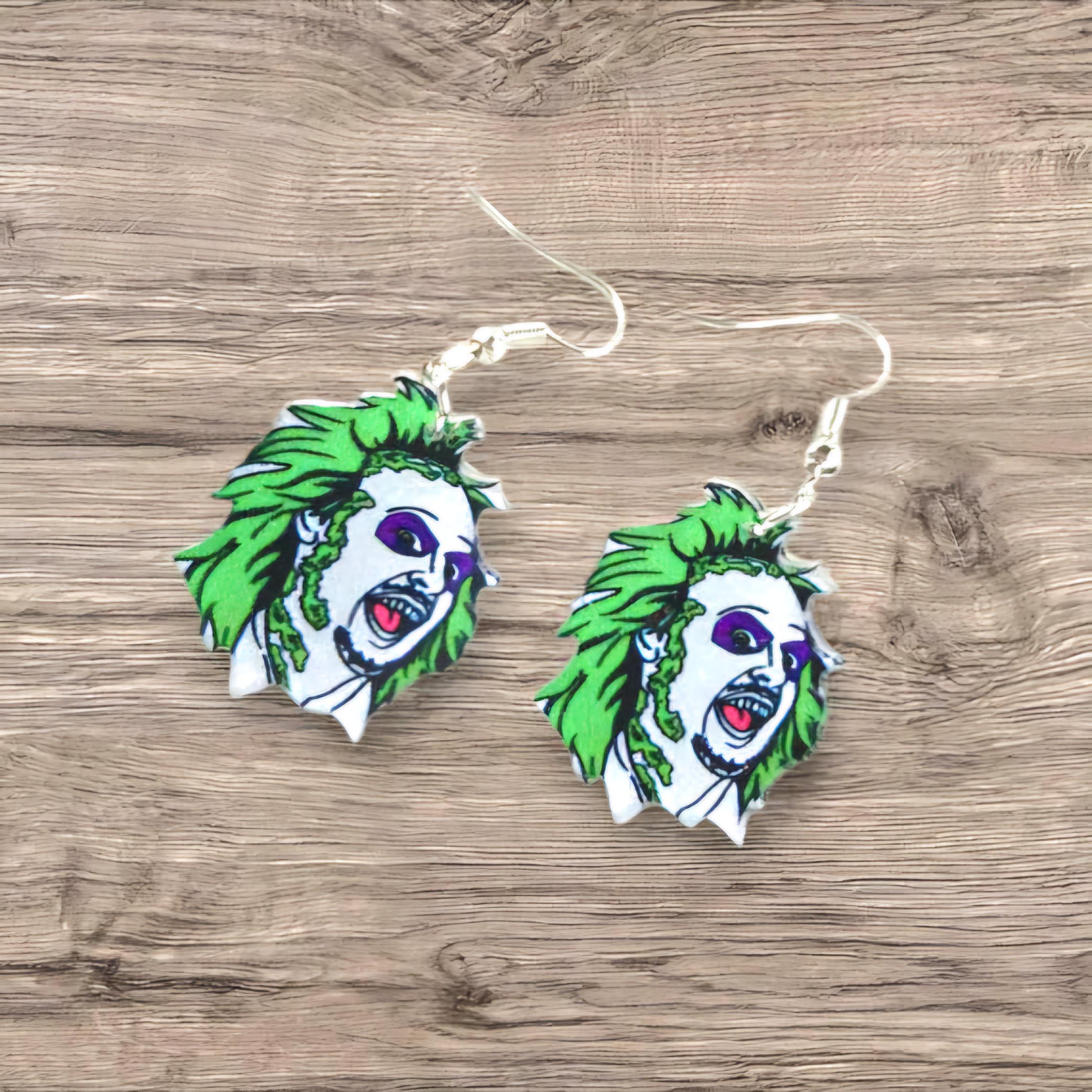 Ghost with the Most Earrings – Beetlejuice Face Dangles for the Strange & Unusual - Thumbnail 4