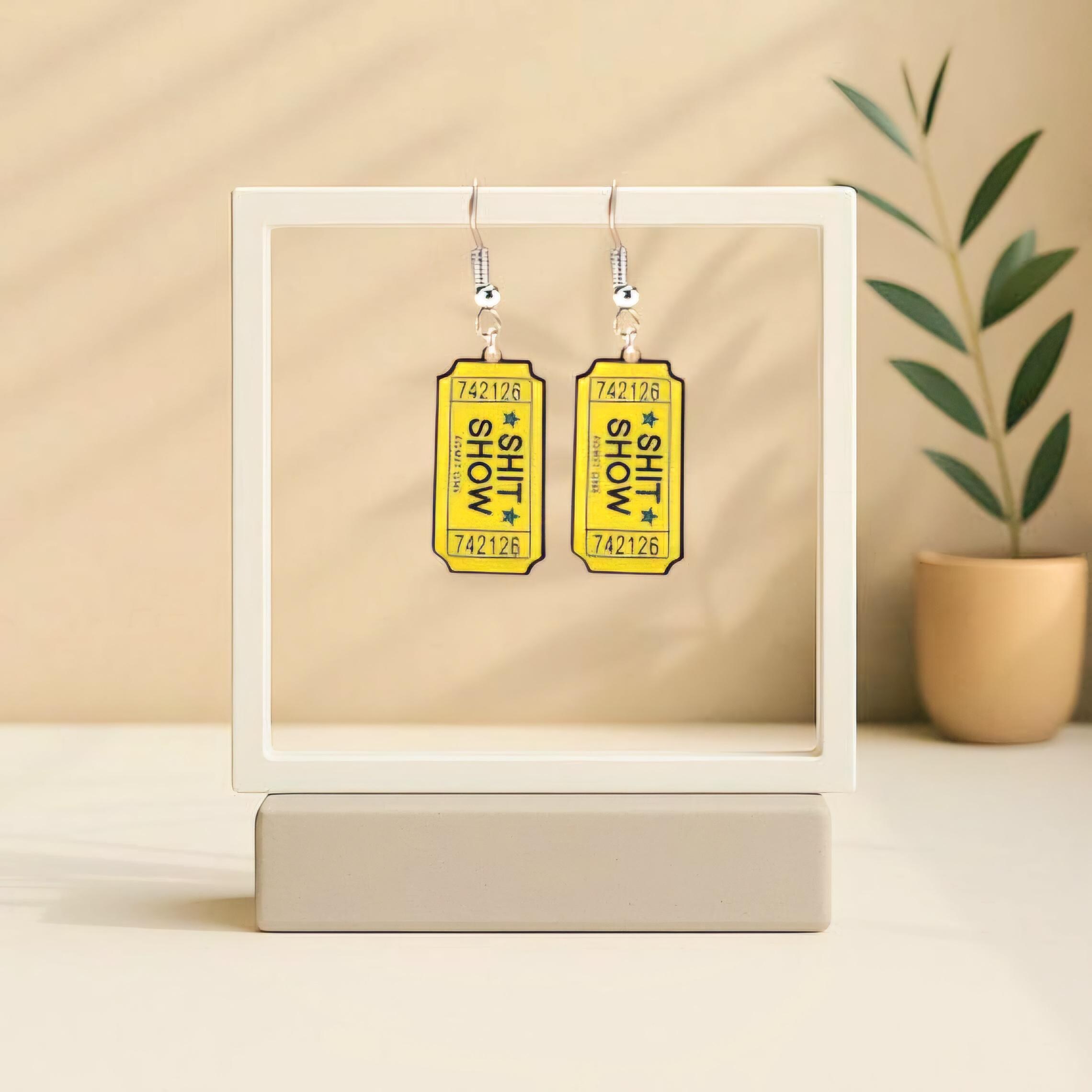 VIP Access to the Sh*t Show – Dangle Earrings for Certified Chaos Queens - Thumbnail 3