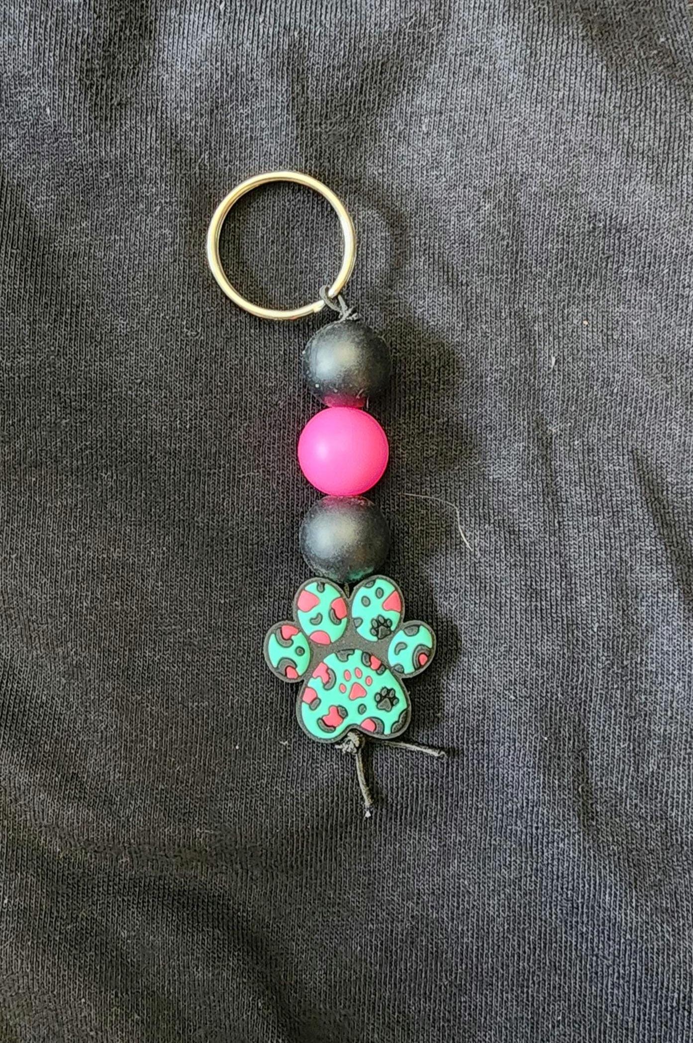 Handmade Paw Print Keychain - Thumbnail 4