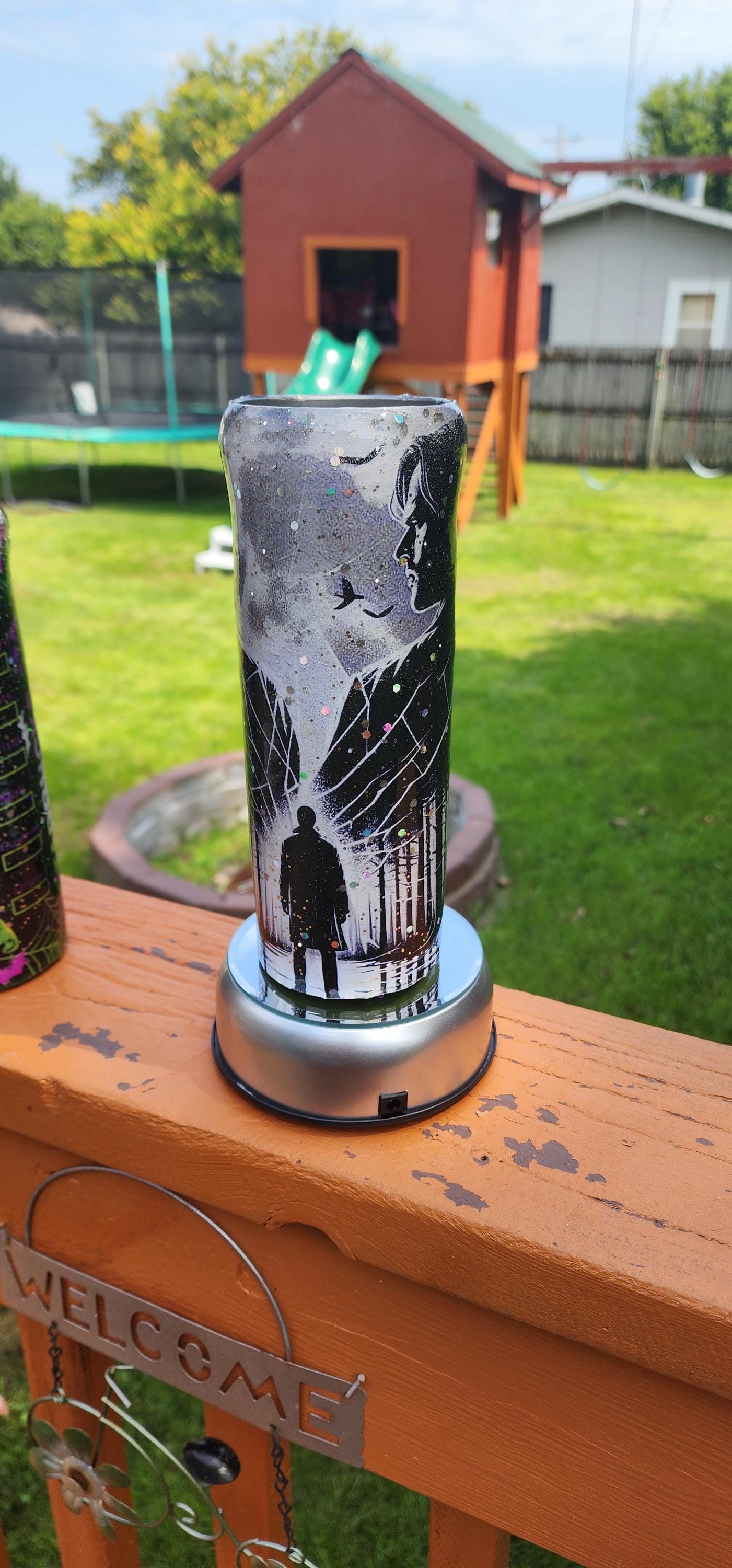 Supernatural Winchester Brothers Tumbler: Glittery Epoxy Fan Gift - Thumbnail 3