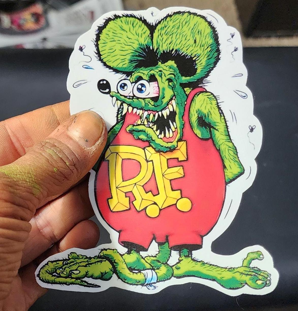 Rat Fink Vinyl Sticker: Retro Hot Rod Kustom Kulture Decal - Thumbnail 5