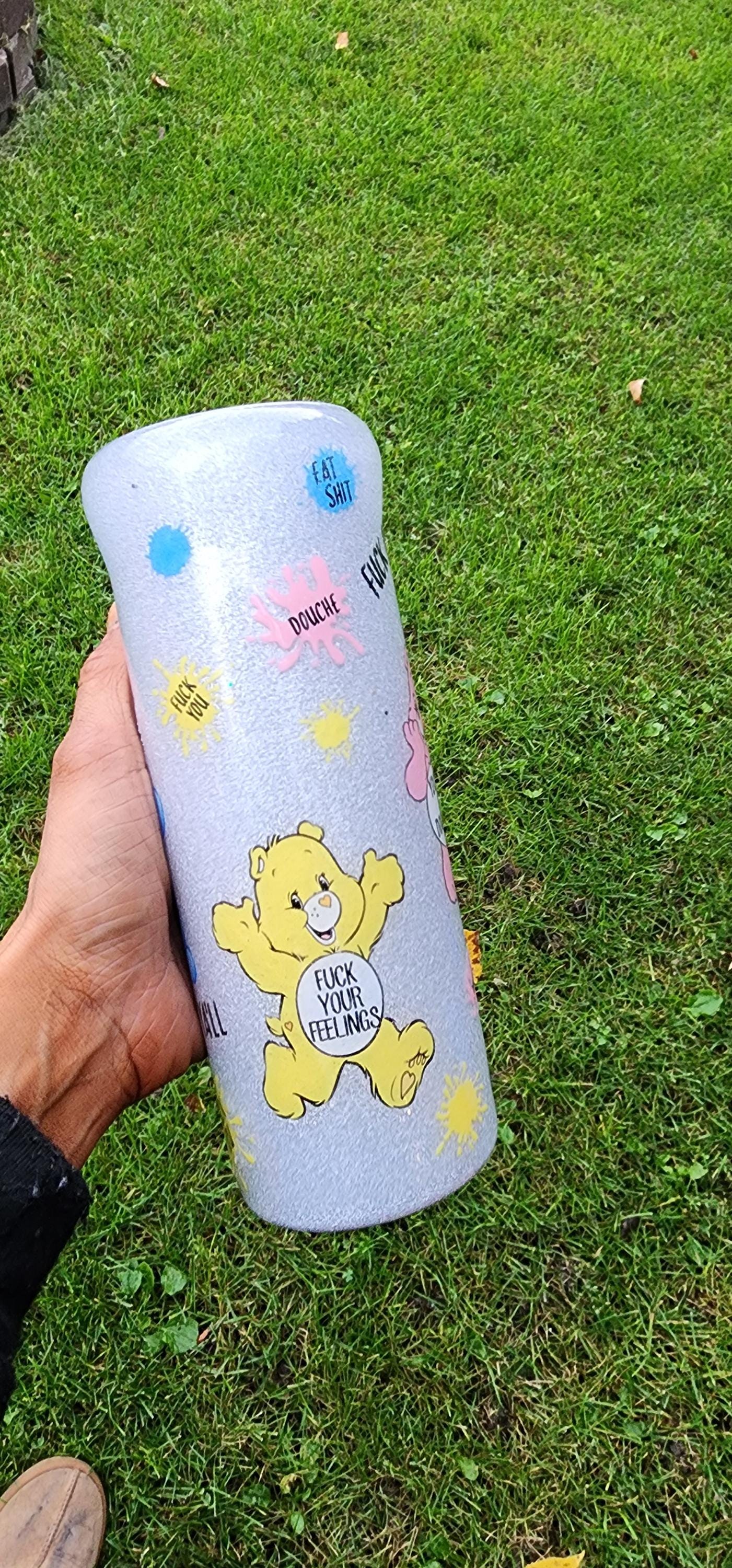 Swear Bears Glitter Tumbler: Funny Adult Insulated Cup - Thumbnail 6