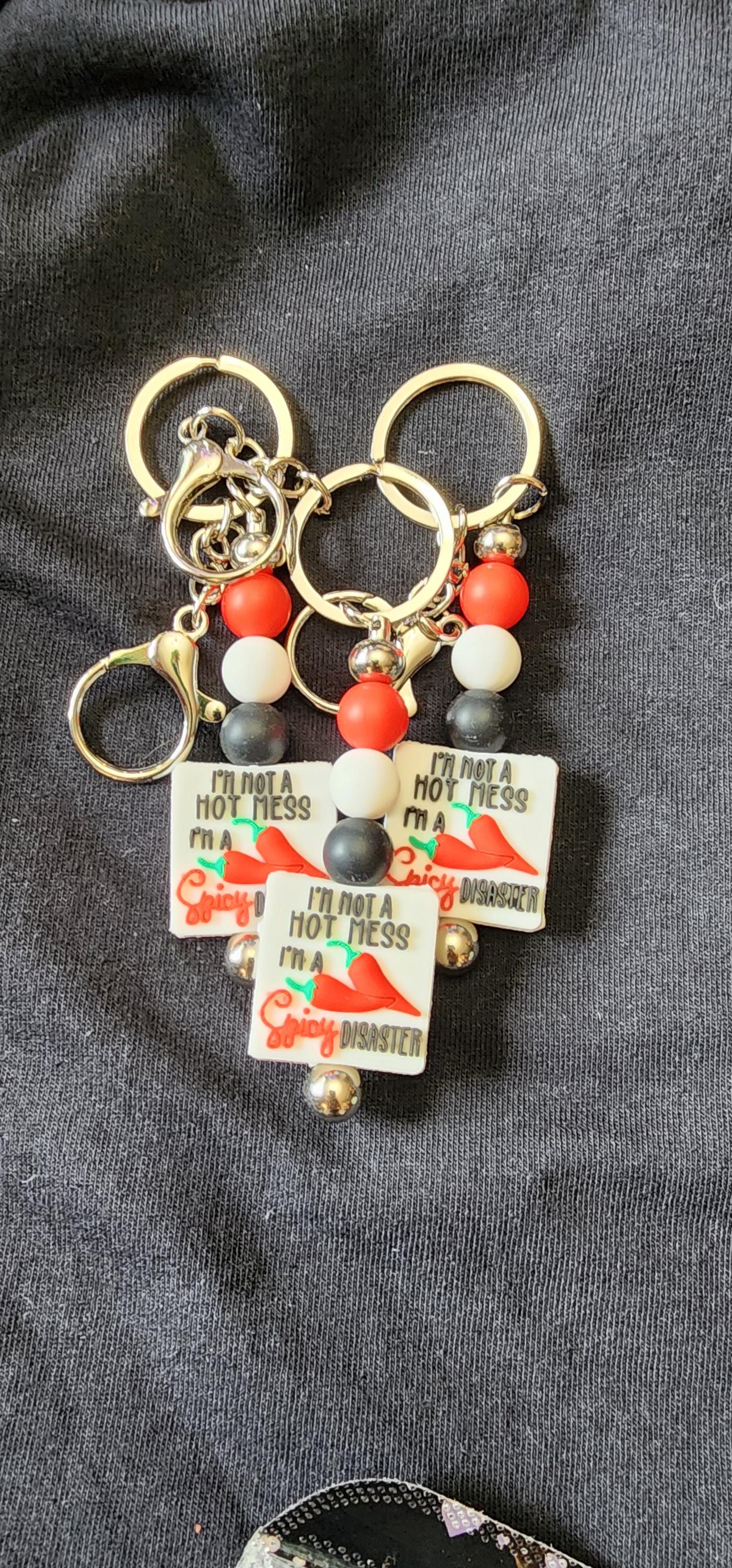 Handmade Spicy Disaster Keychain - Thumbnail 7