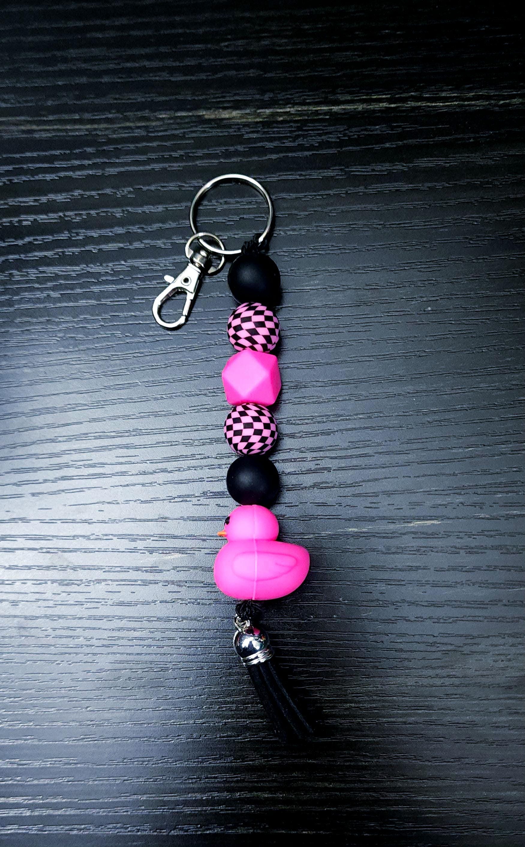 Beaded Tassel Keychain: Funny Charm Keyring - Thumbnail 6