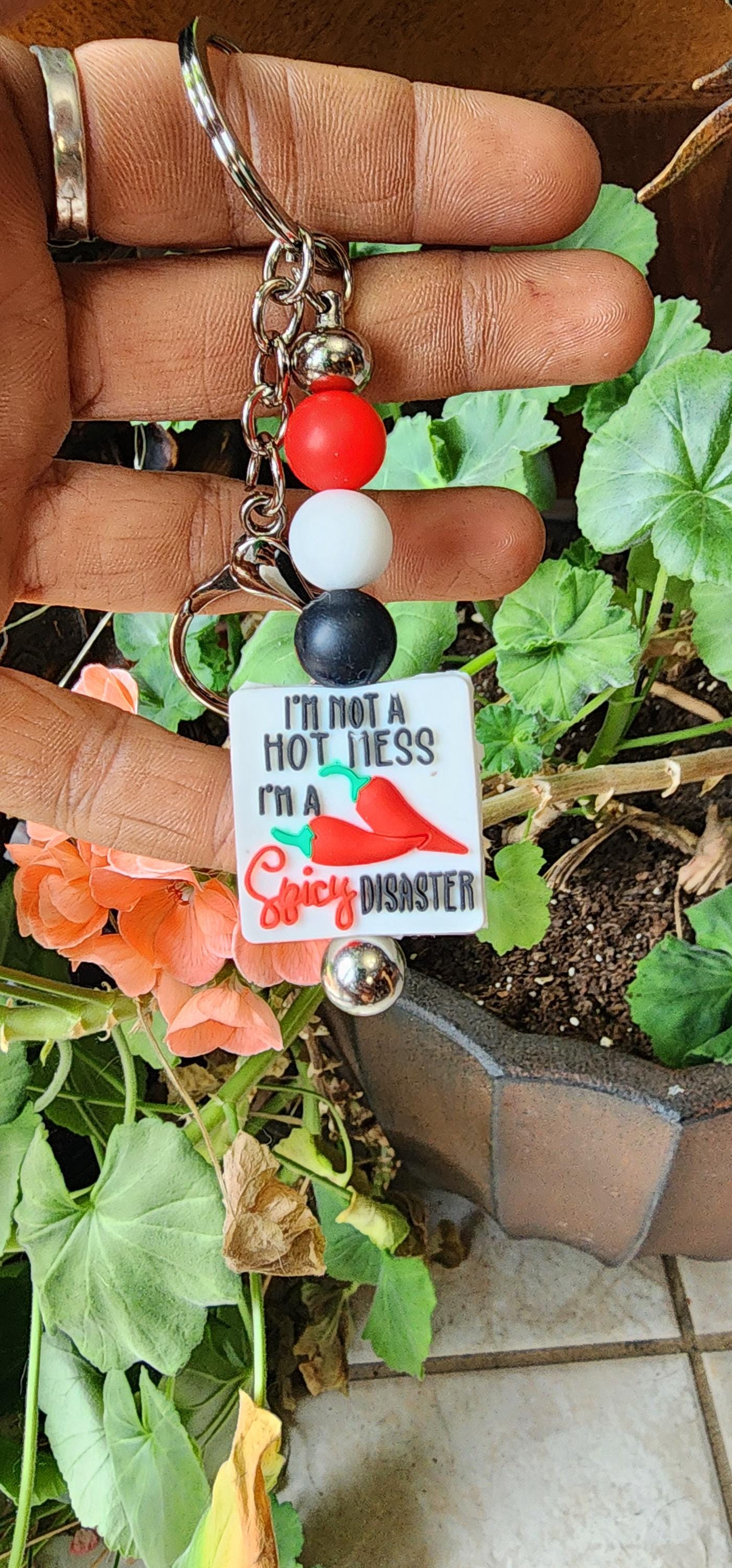 Handmade Spicy Disaster Keychain - Thumbnail 2