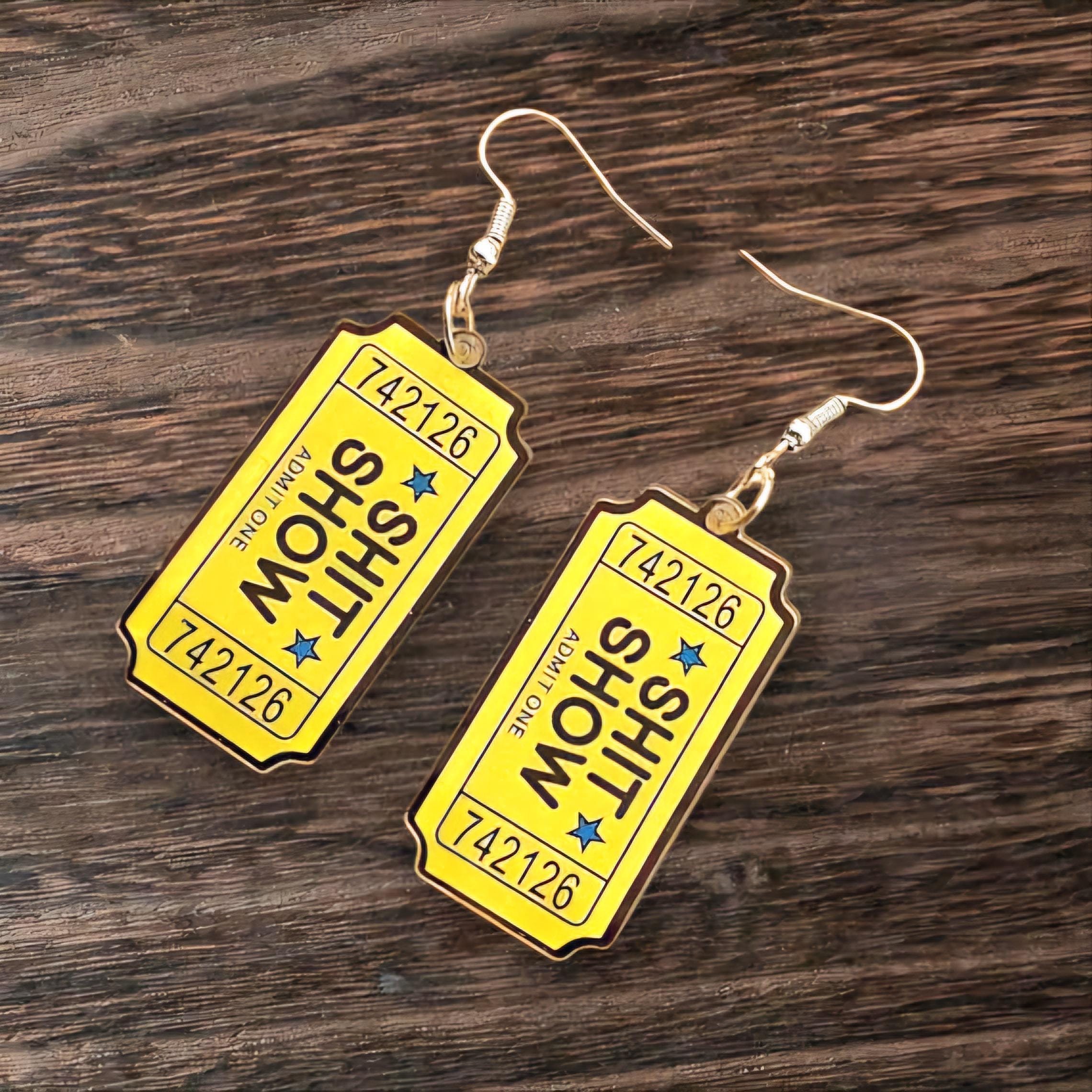 VIP Access to the Sh*t Show – Dangle Earrings for Certified Chaos Queens - Thumbnail 4