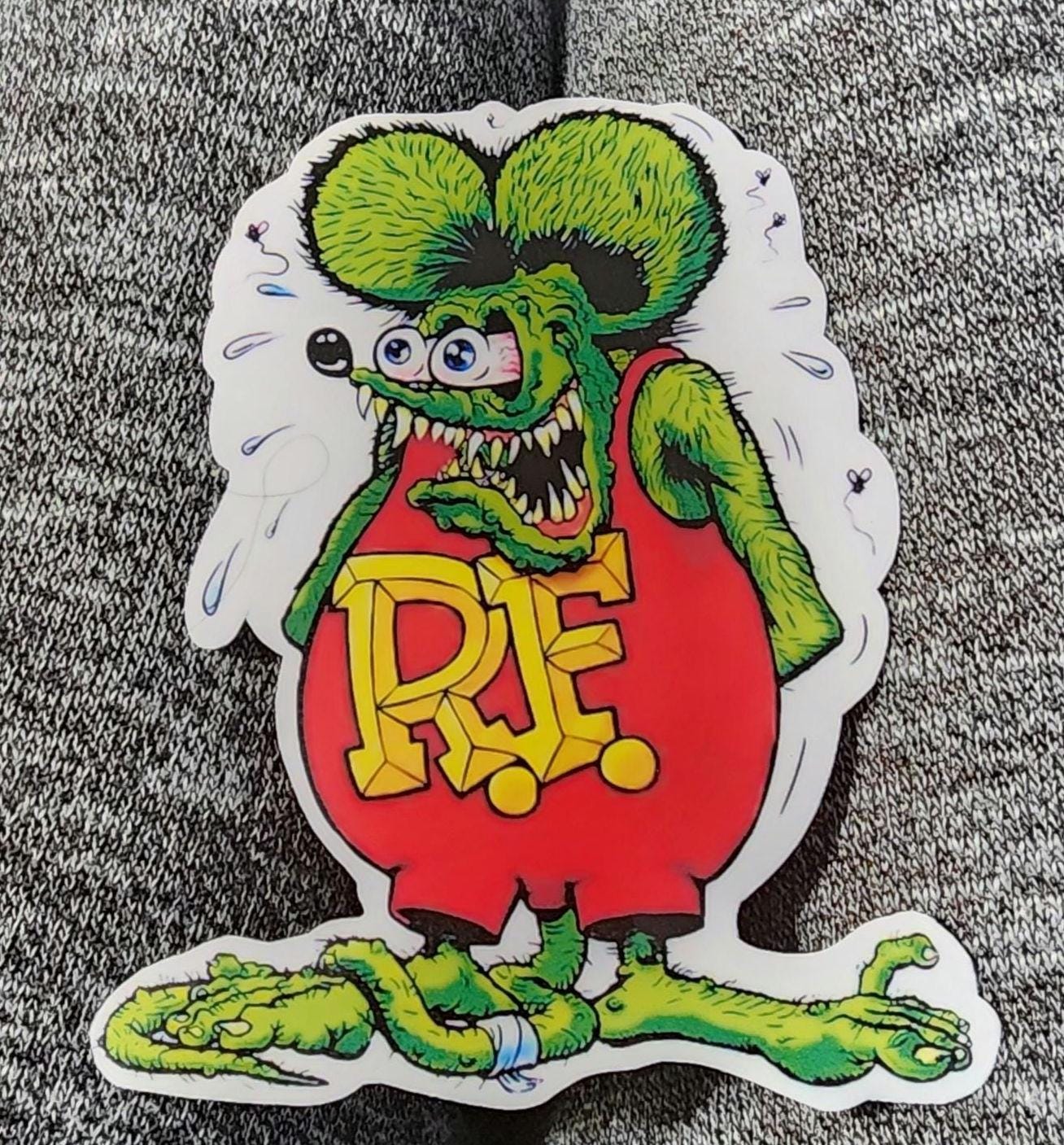 Rat Fink Vinyl Sticker: Retro Hot Rod Kustom Kulture Decal - Thumbnail 2