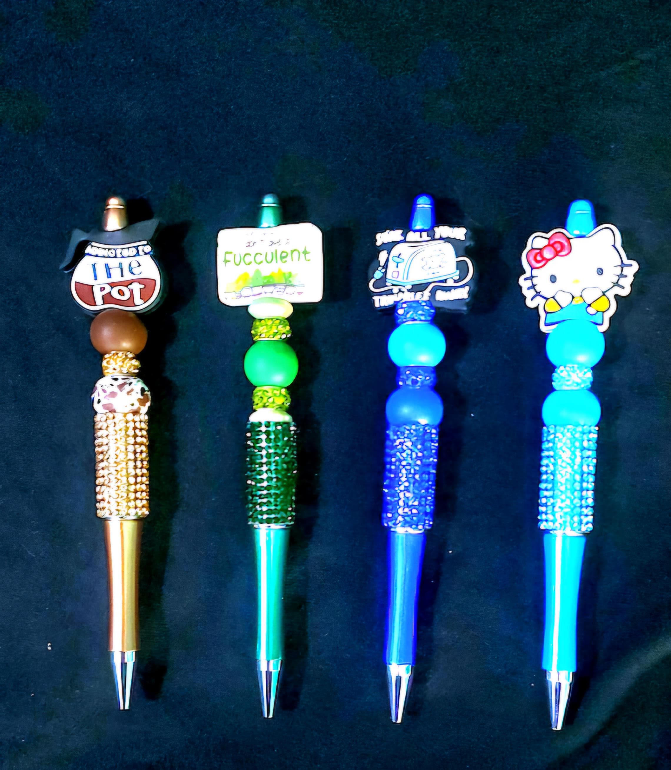 Handmade Bling Pen with Ink Refill - Thumbnail 2