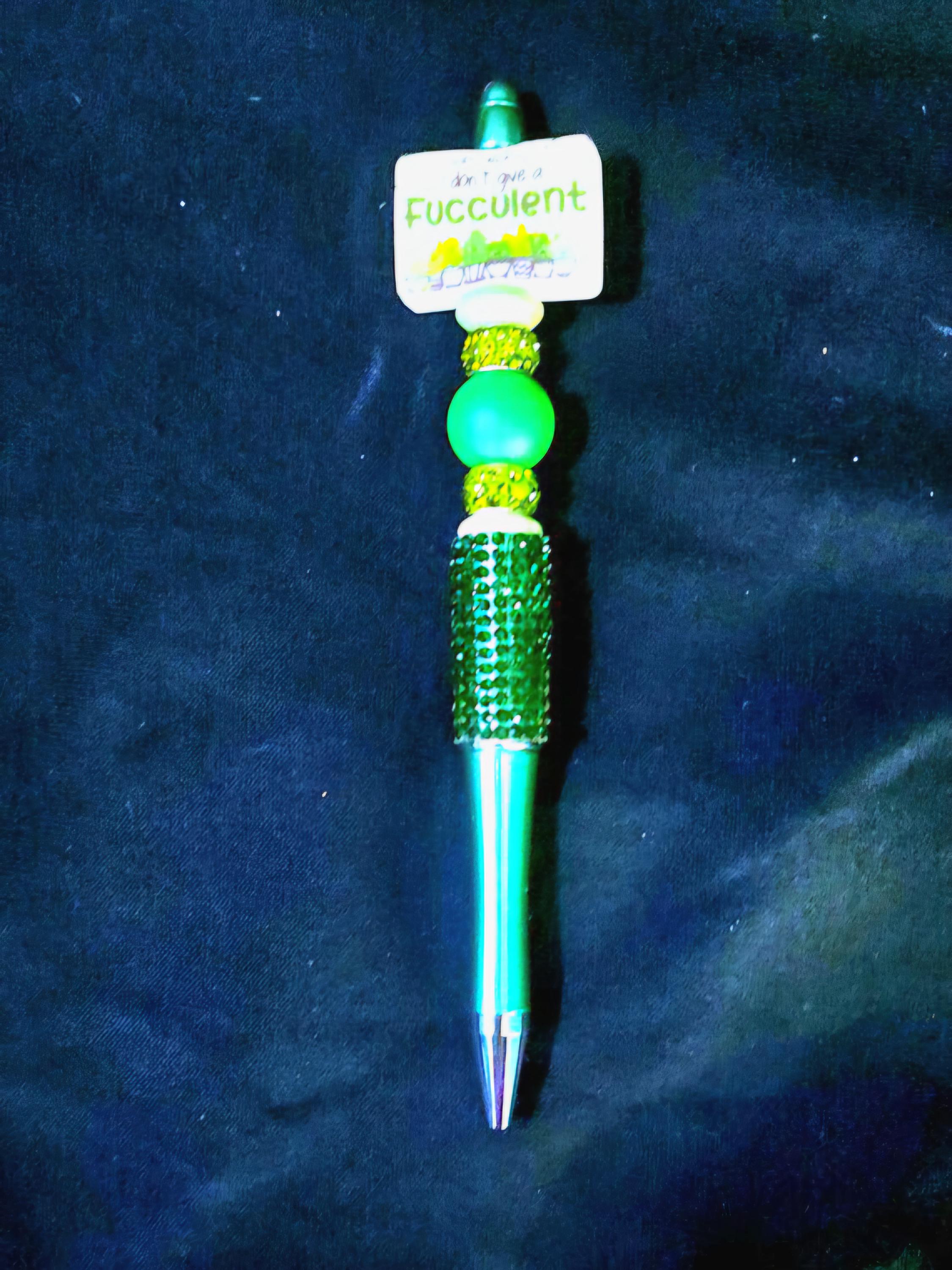 Handmade Bling Pen with Ink Refill - Thumbnail 6