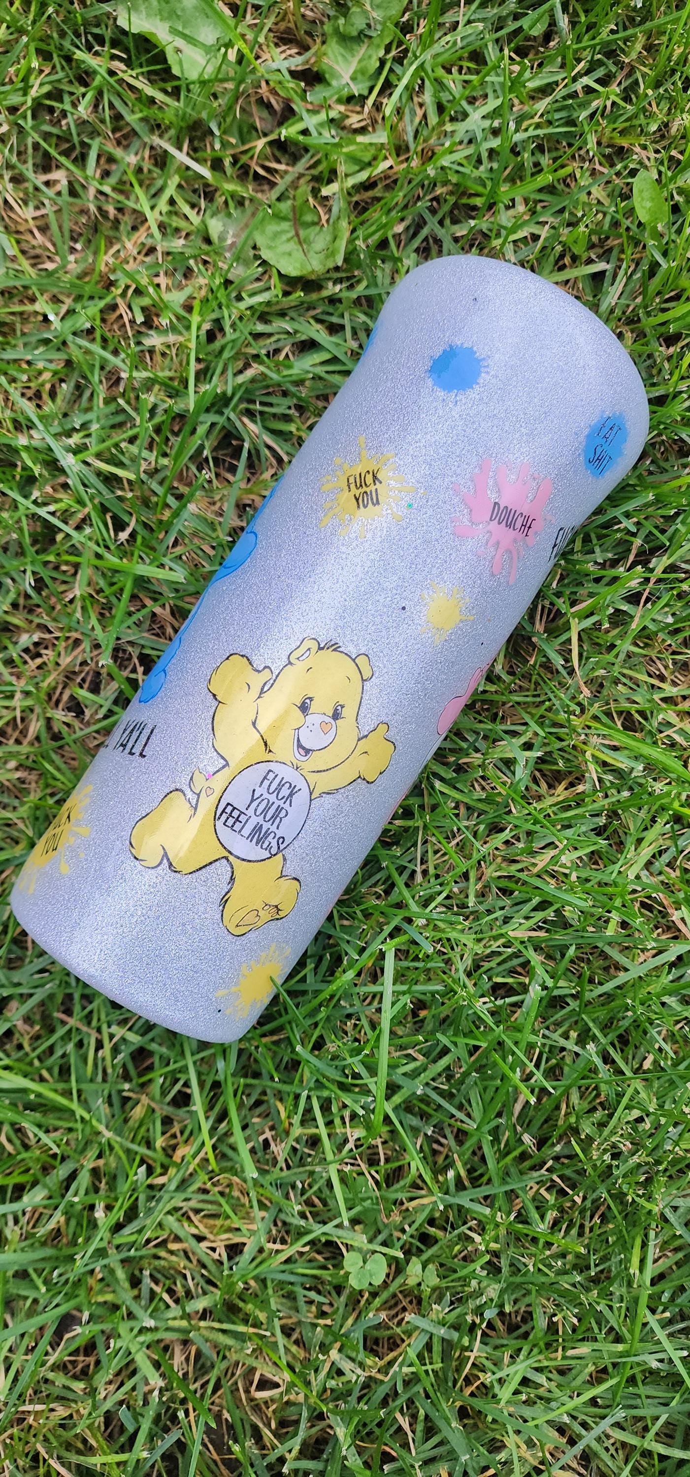 Swear Bears Glitter Tumbler: Funny Adult Insulated Cup - Thumbnail 4