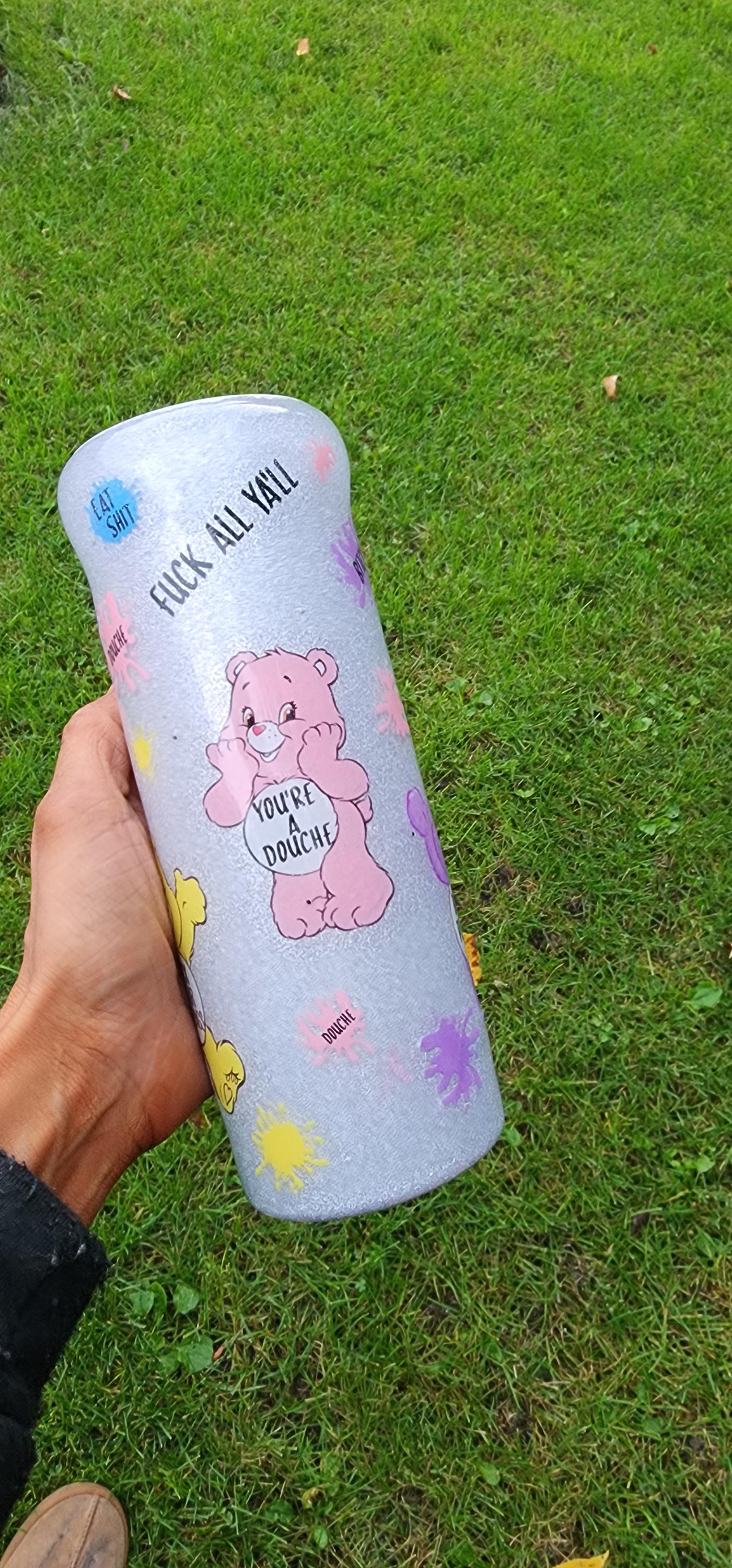 Swear Bears Glitter Tumbler: Funny Adult Insulated Cup - Thumbnail 5