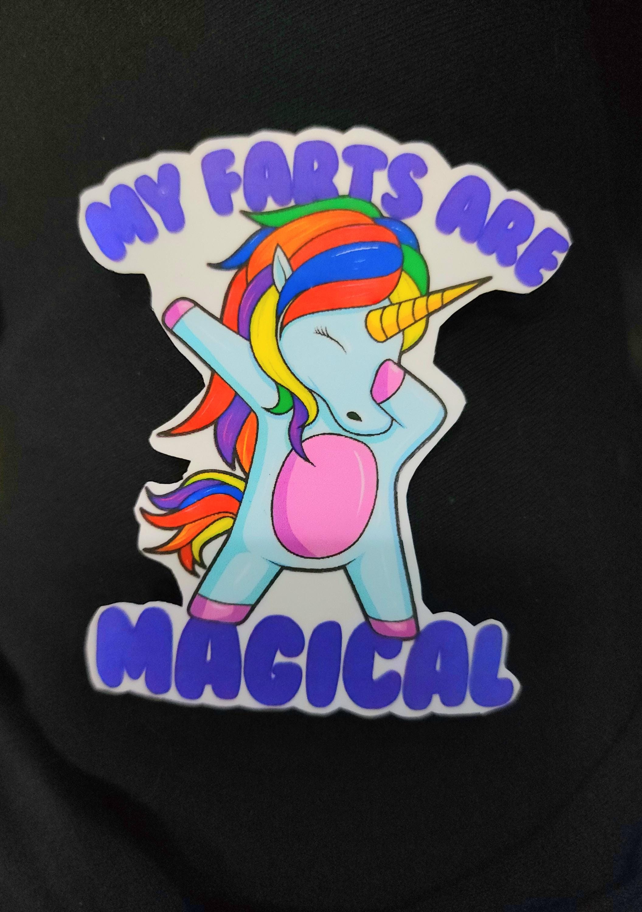 My Farts Are Magical – Hilarious Dabbing Unicorn Sticker for Sassy Weirdos | Funny Vinyl Sticker for Laptops, Water Bottles, Notebooks - Thumbnail 6