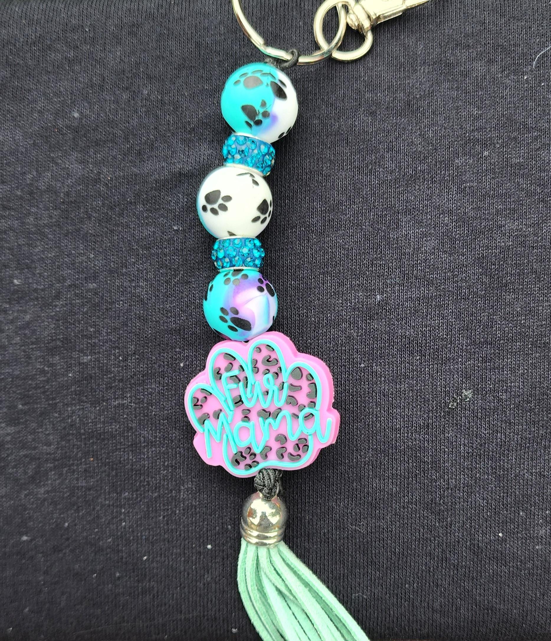 Mama Keychain: Beaded Tassel Keychain - Thumbnail 5
