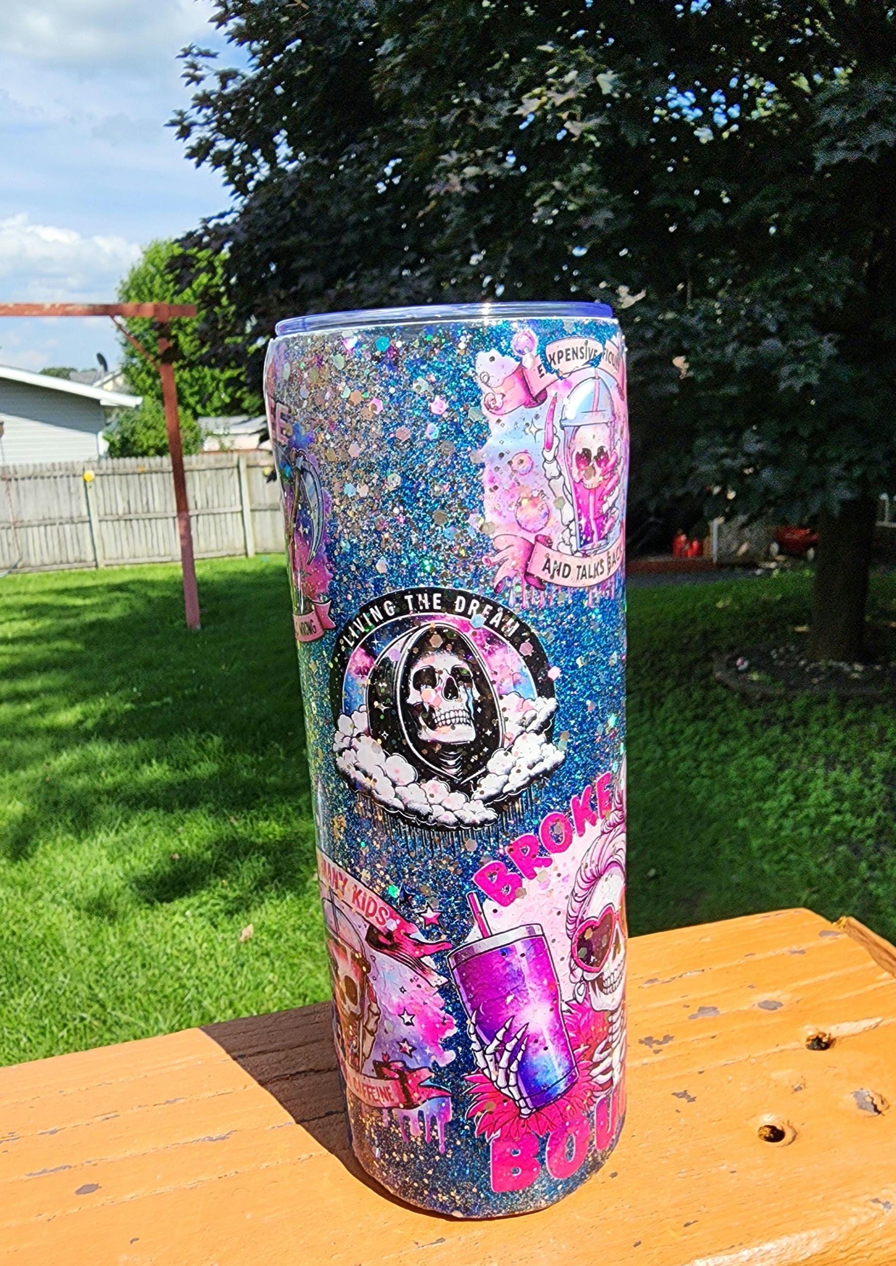 Funny Mom Tumbler: 20oz Stainless Steel Epoxy Cup, Coffee Lover Gift - Thumbnail 3