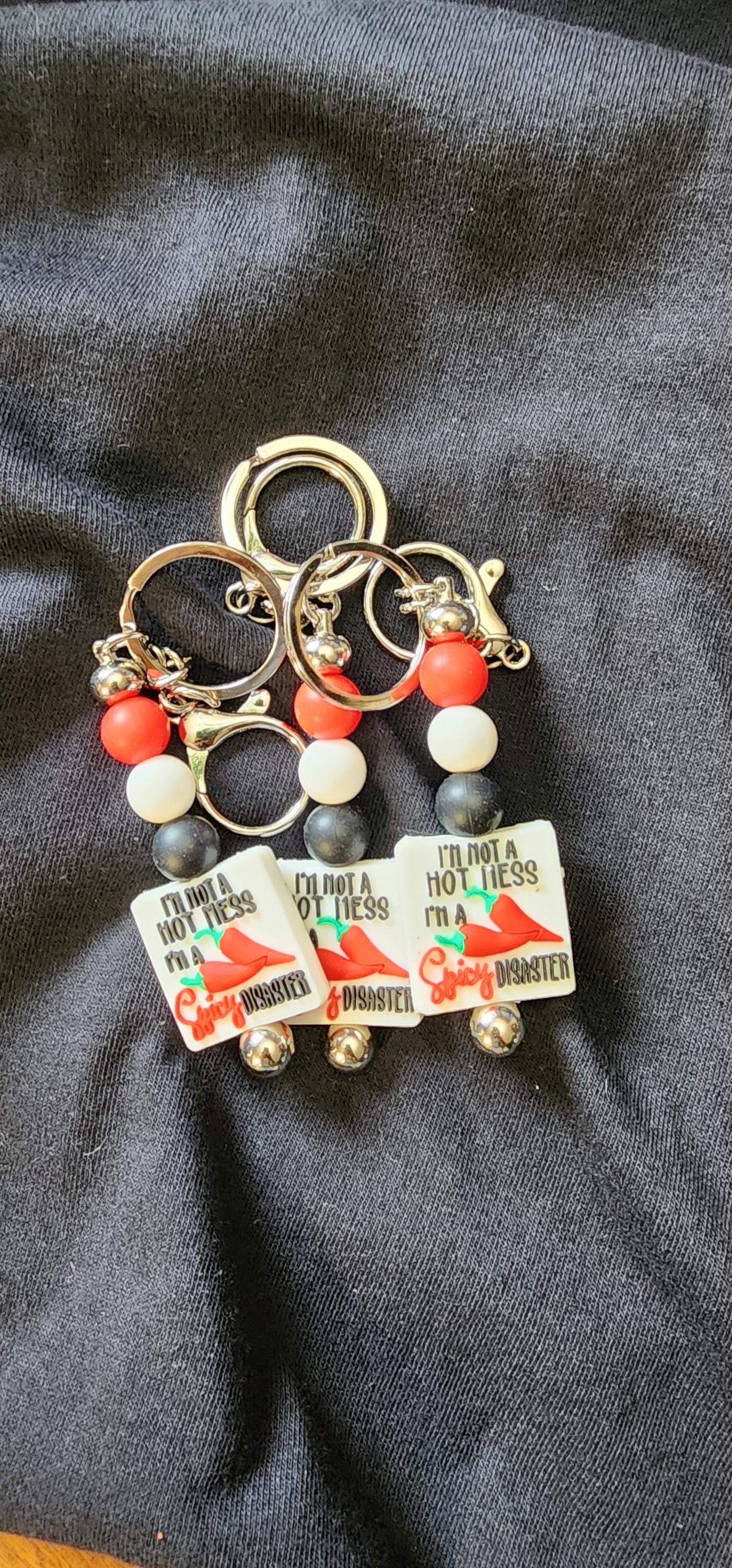 Handmade Spicy Disaster Keychain - Thumbnail 5