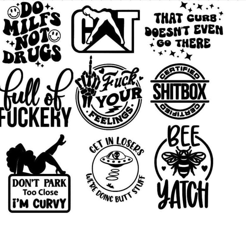 Funny Bumper Sticker: Witty Car, Laptop, Water Bottle Decal