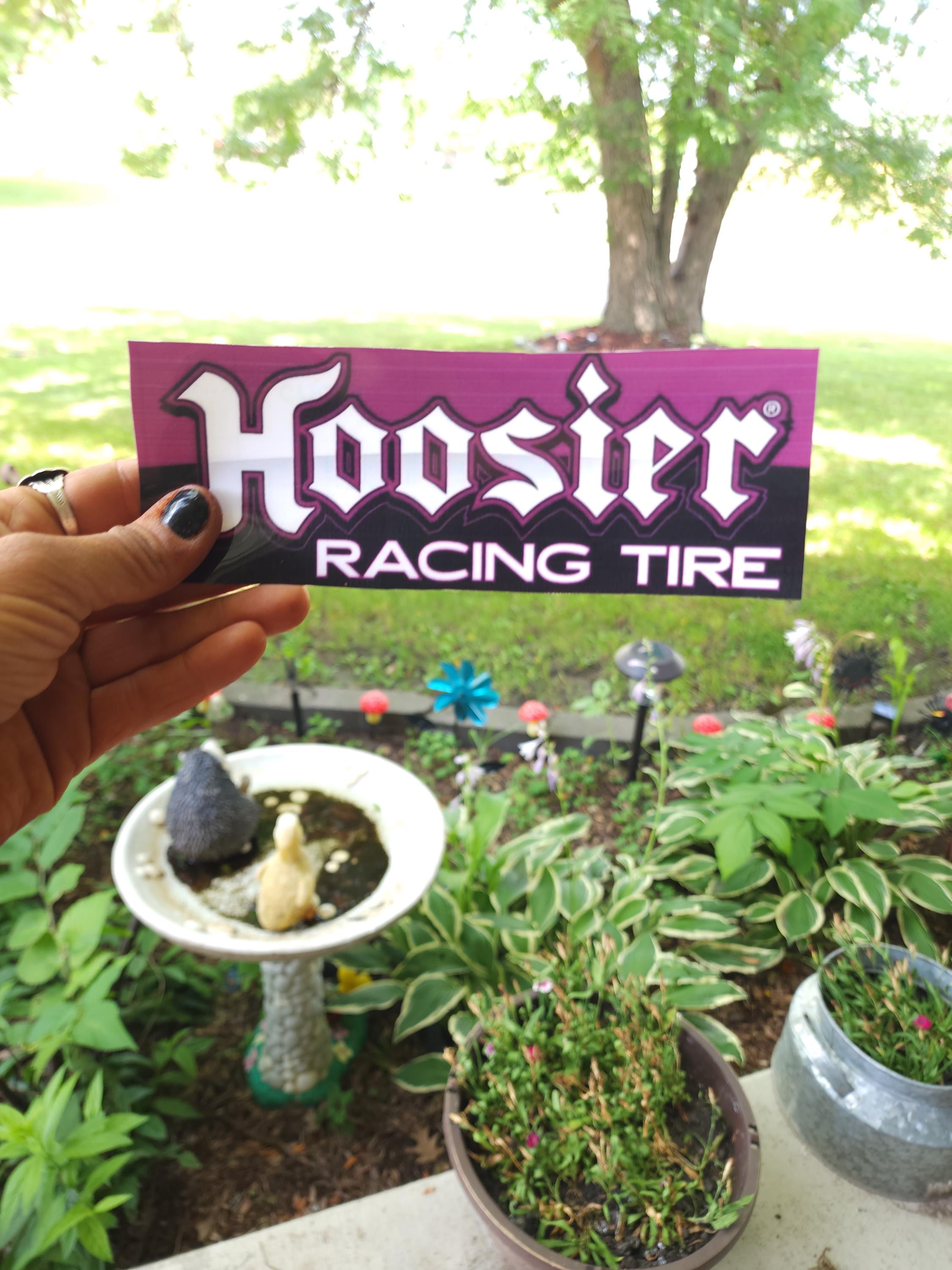 Hoosier Racing Tire Vinyl Sticker: Funny Car Culture Decal