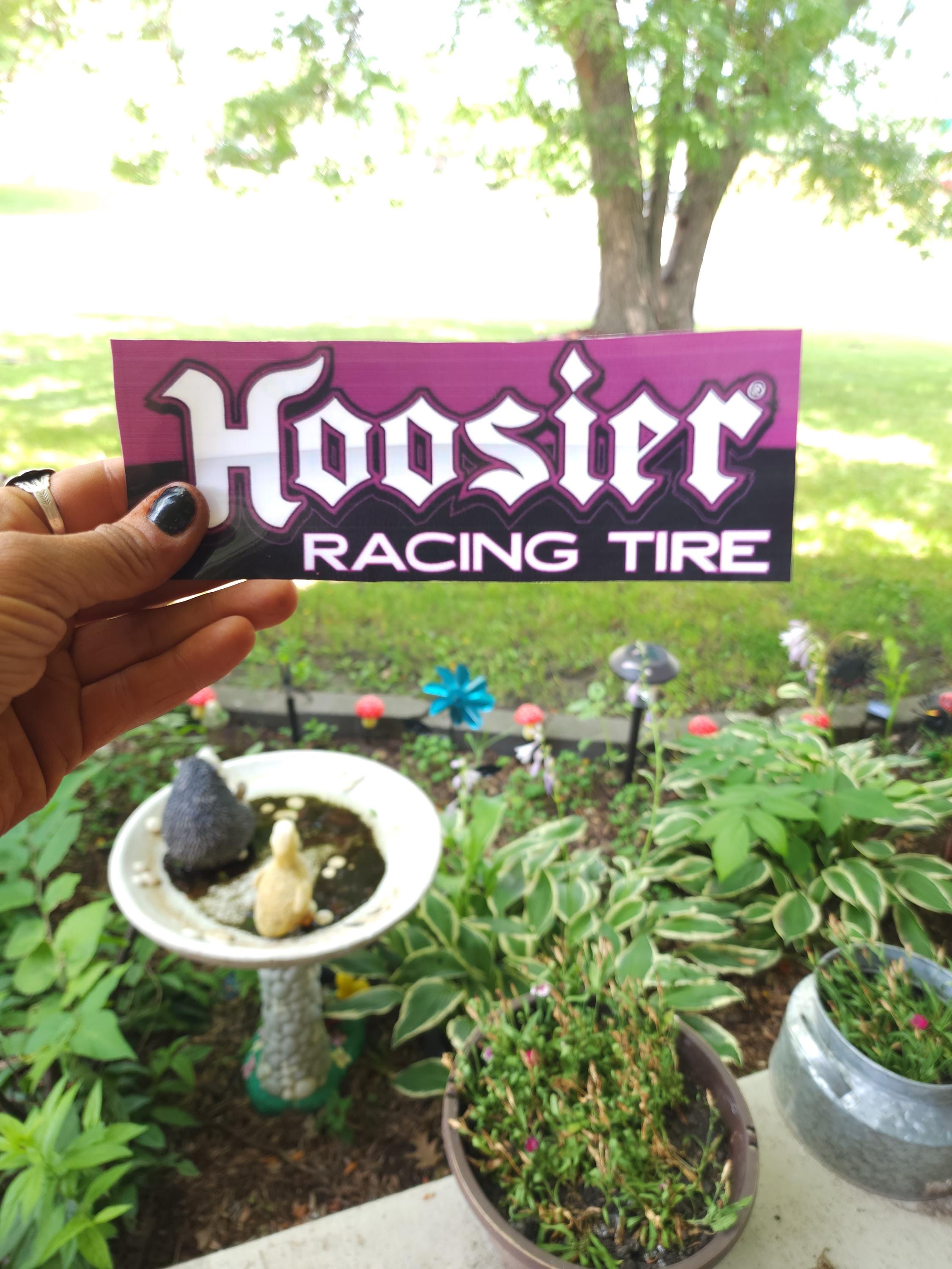 Hoosier Racing Tire Vinyl Sticker: Funny Car Culture Decal - Thumbnail 4