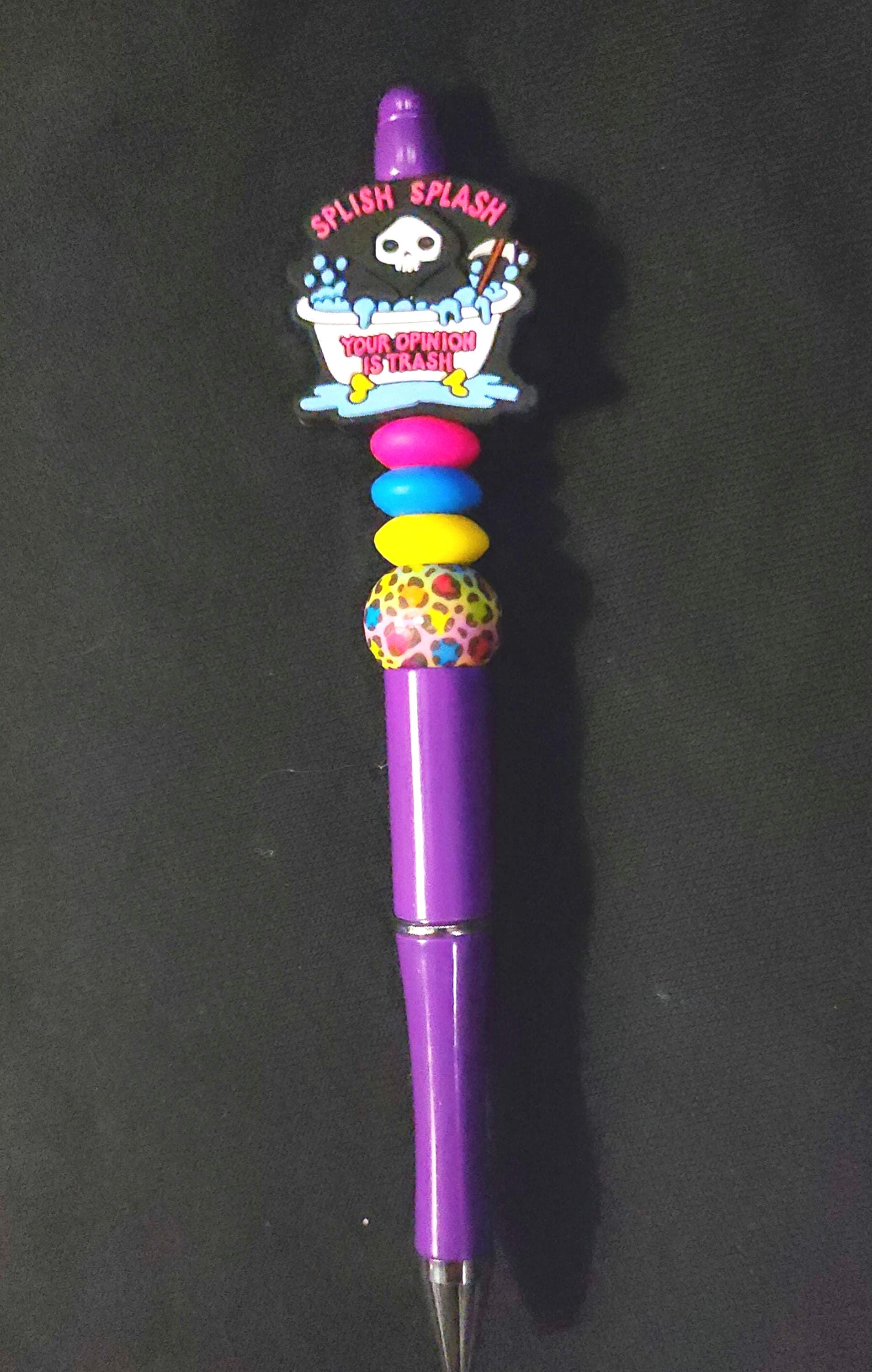Sassy Glitter Rhinestone Pen: Funny Office School Gift - Thumbnail 3
