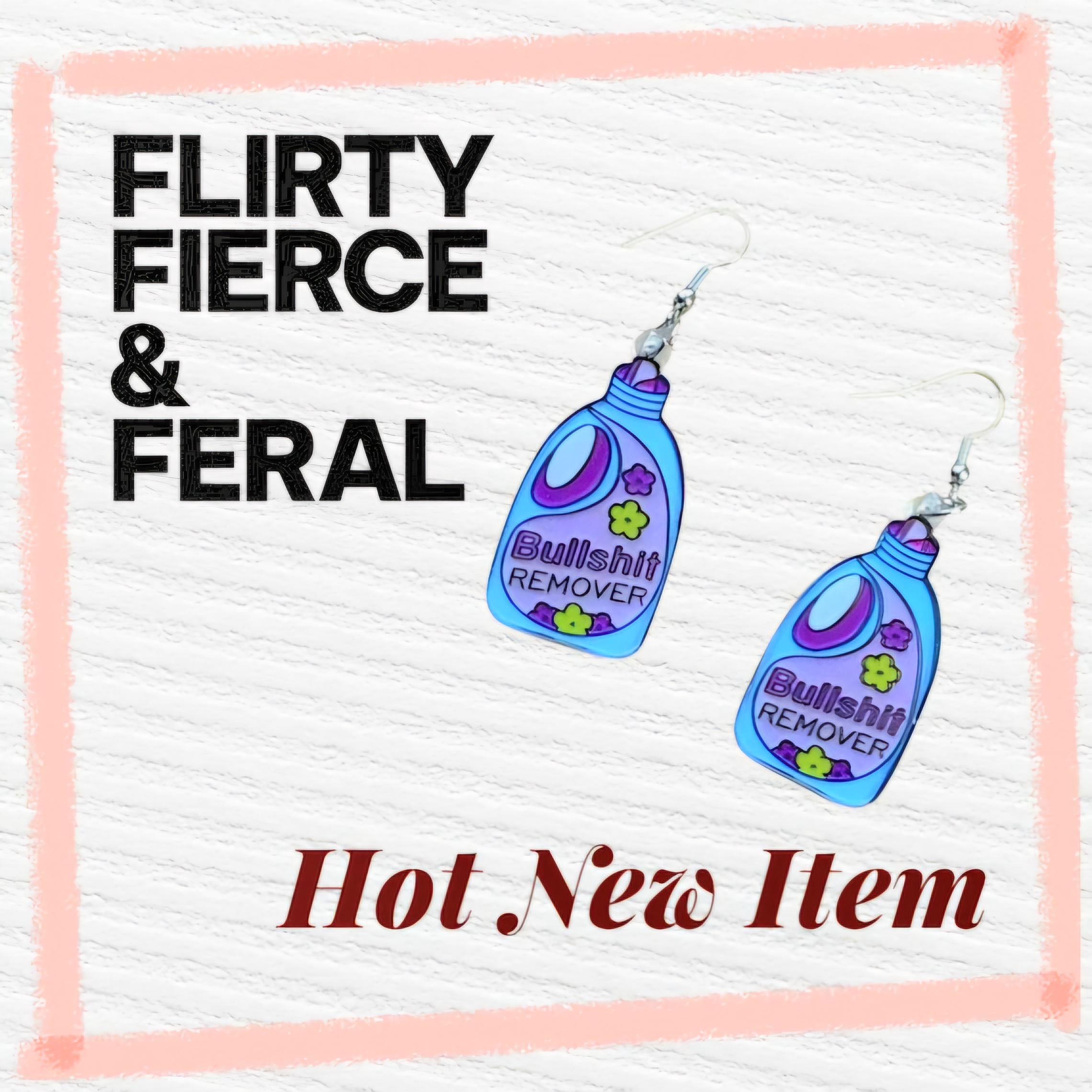 Floral Acrylic Dangle Earrings: Sassy Purple & Blue Statement Jewelry