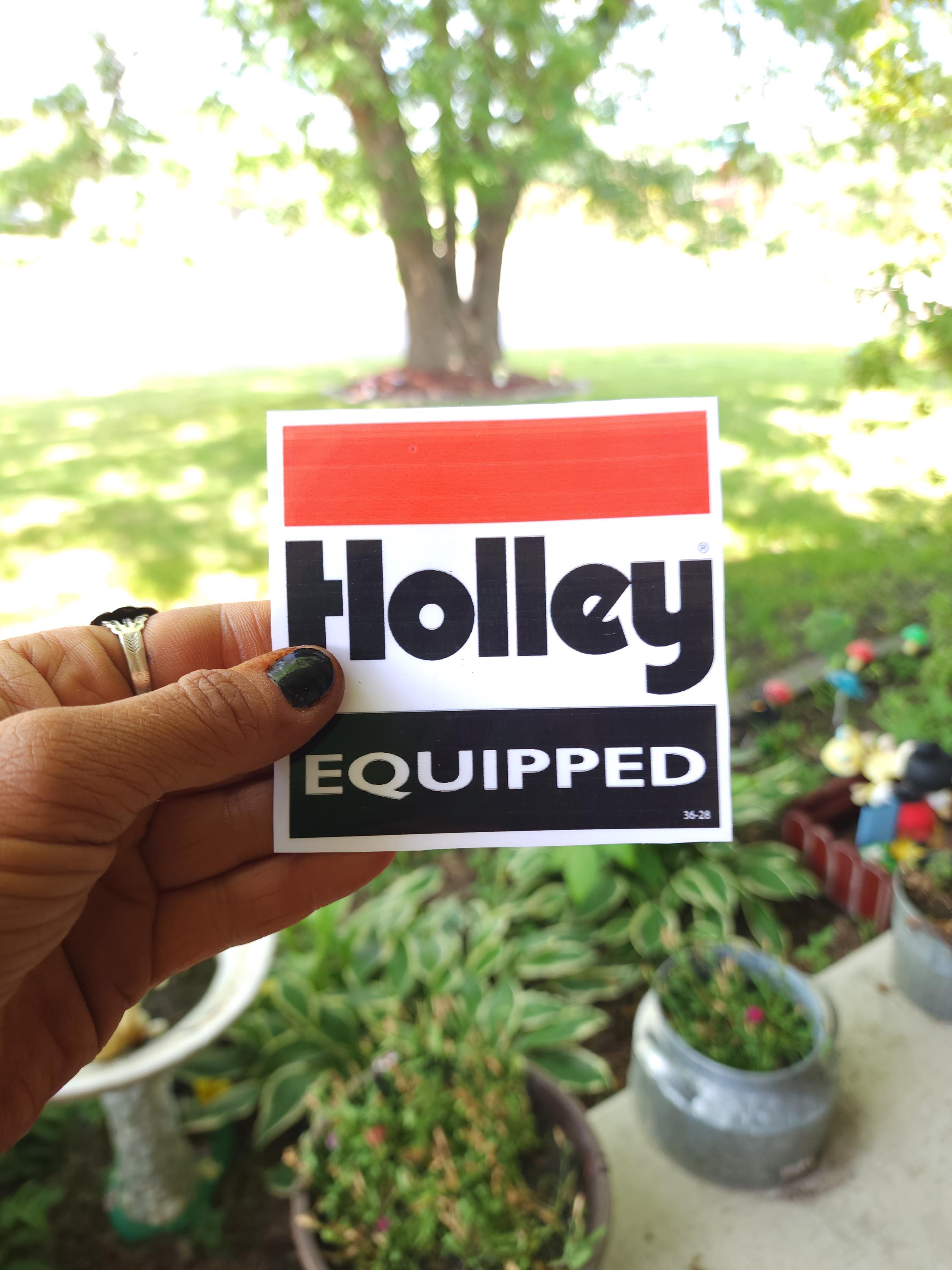 Holley Equipped Vinyl Decal: Performance Fueled Racing Sticker