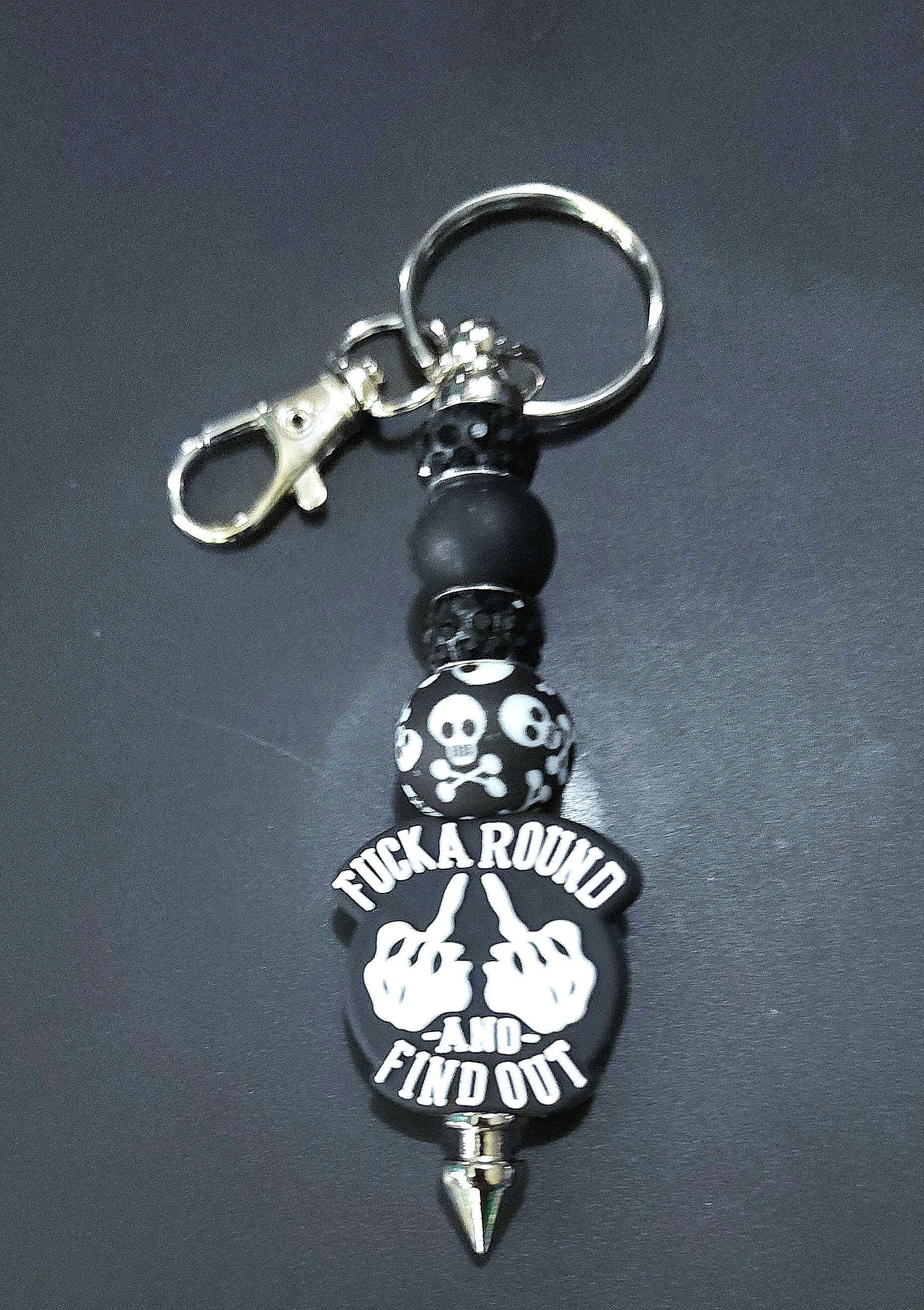 F*ck Around And Find Out Beaded Keychain - Thumbnail 7
