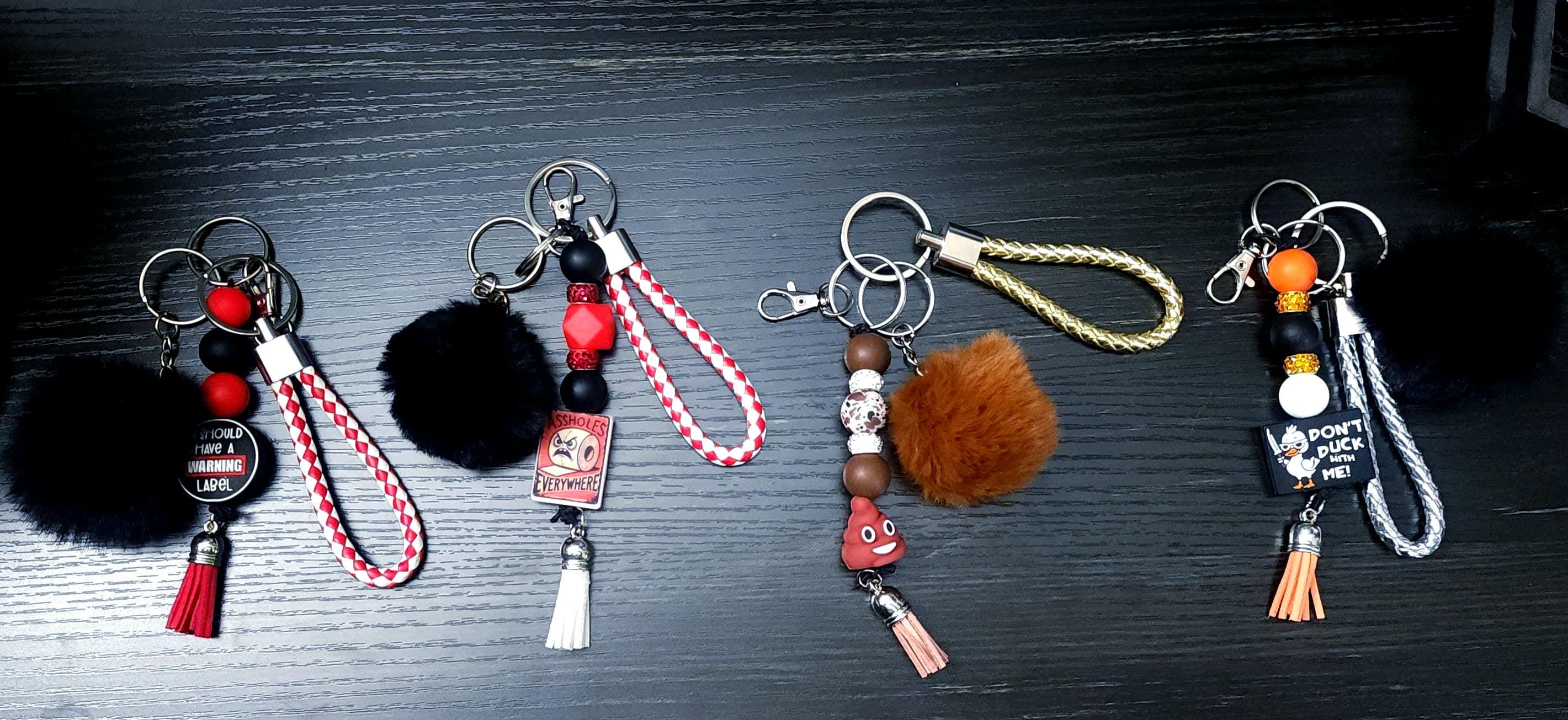 Pom Pom Keychain: Wrist Lanyard Fashion Accessory