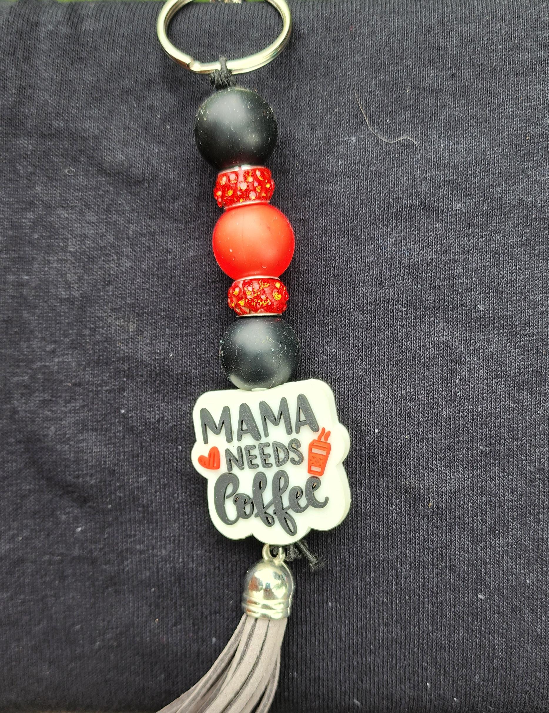 Mama Keychain: Beaded Tassel Keychain - Thumbnail 4