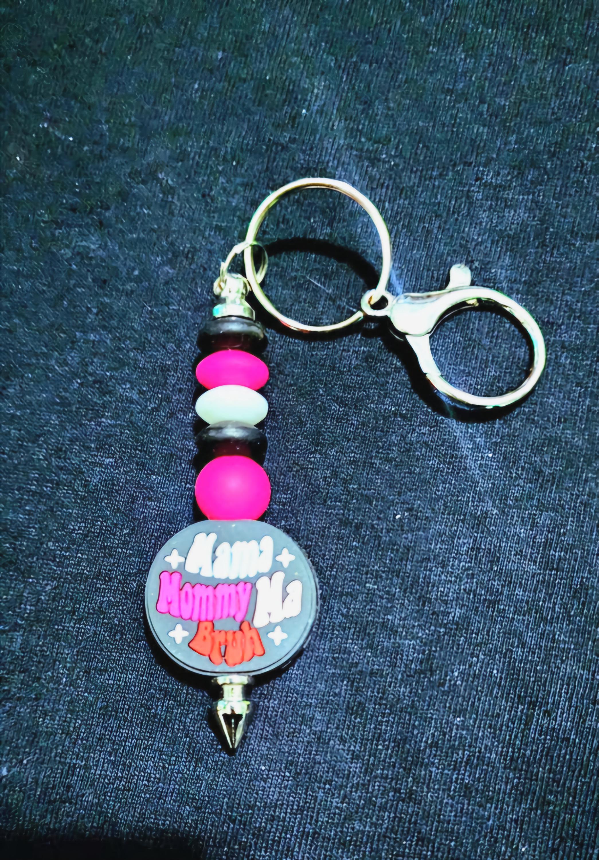 Beaded Keychain with Charm - Thumbnail 4