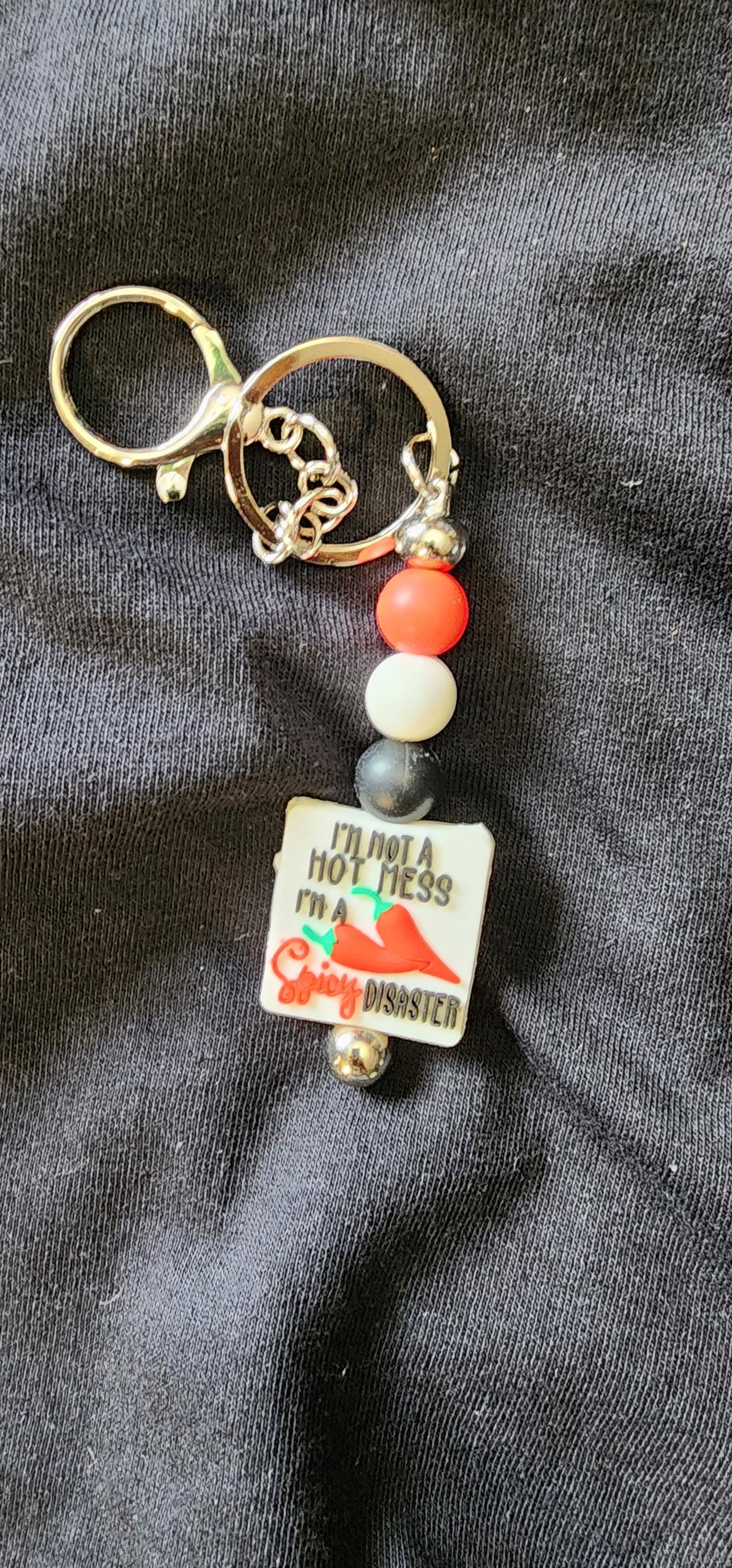 Handmade Spicy Disaster Keychain - Thumbnail 4