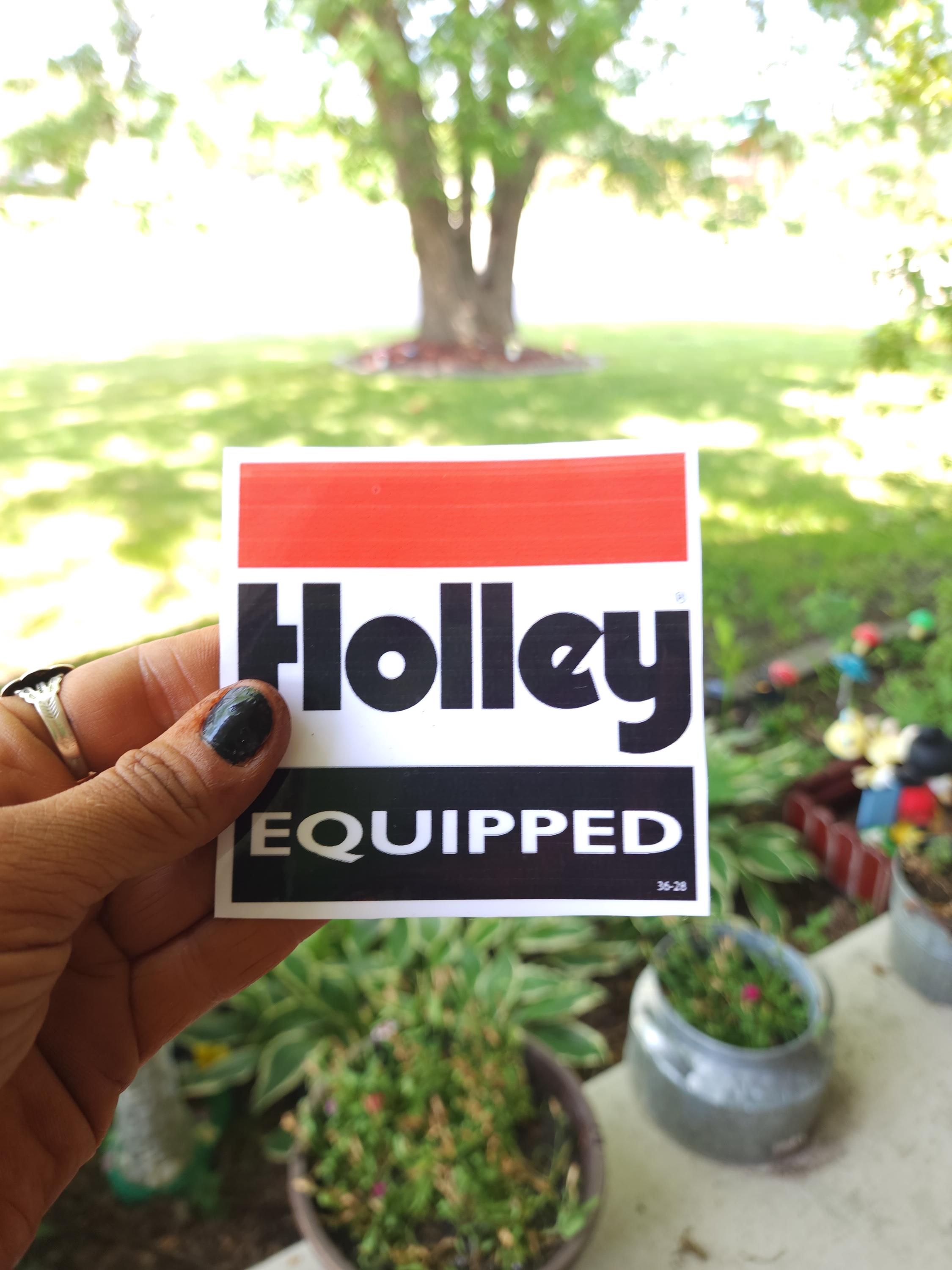 Holley Equipped Vinyl Decal: Performance Fueled Racing Sticker - Thumbnail 3