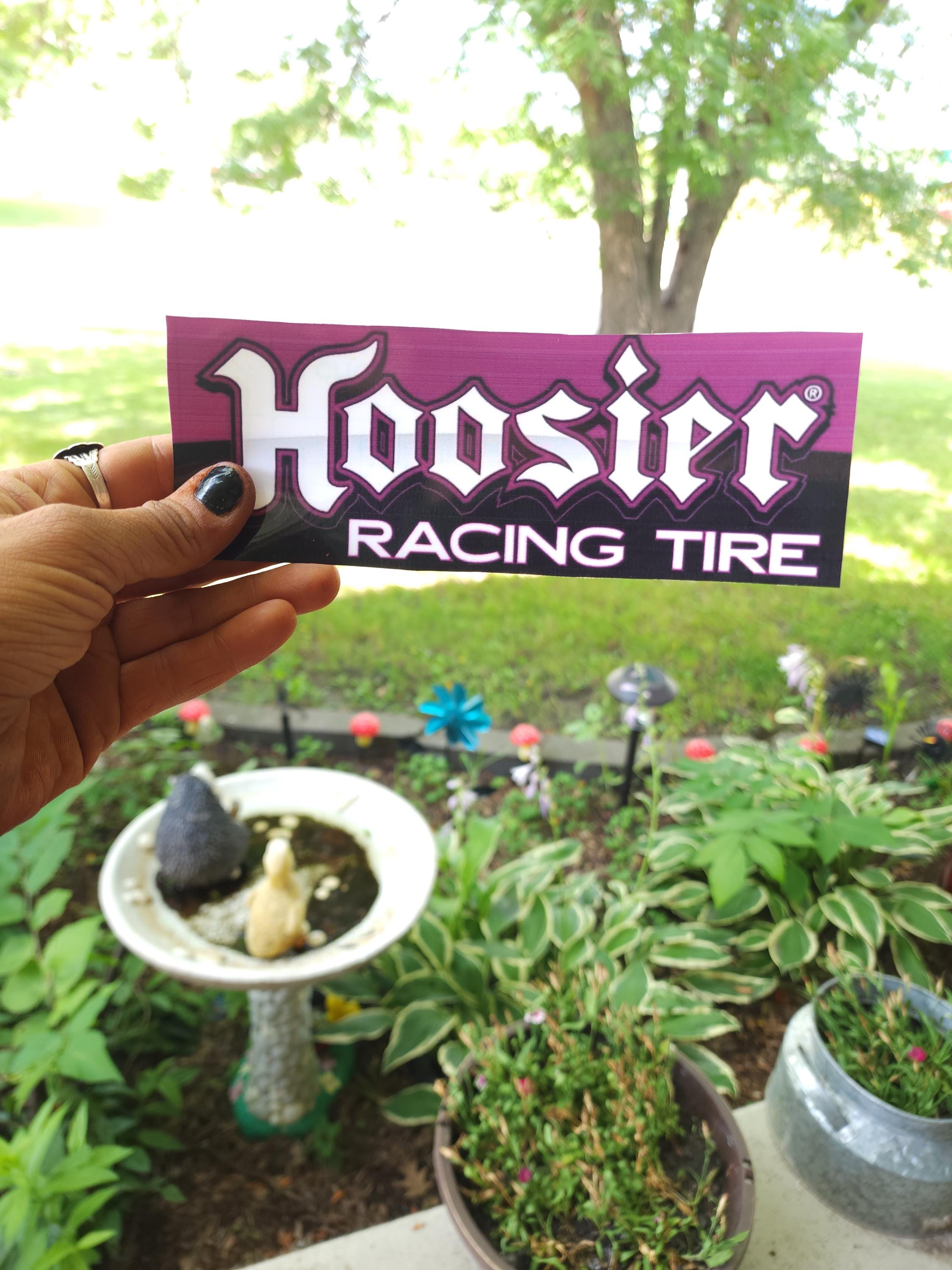 Hoosier Racing Tire Vinyl Sticker: Funny Car Culture Decal - Thumbnail 2