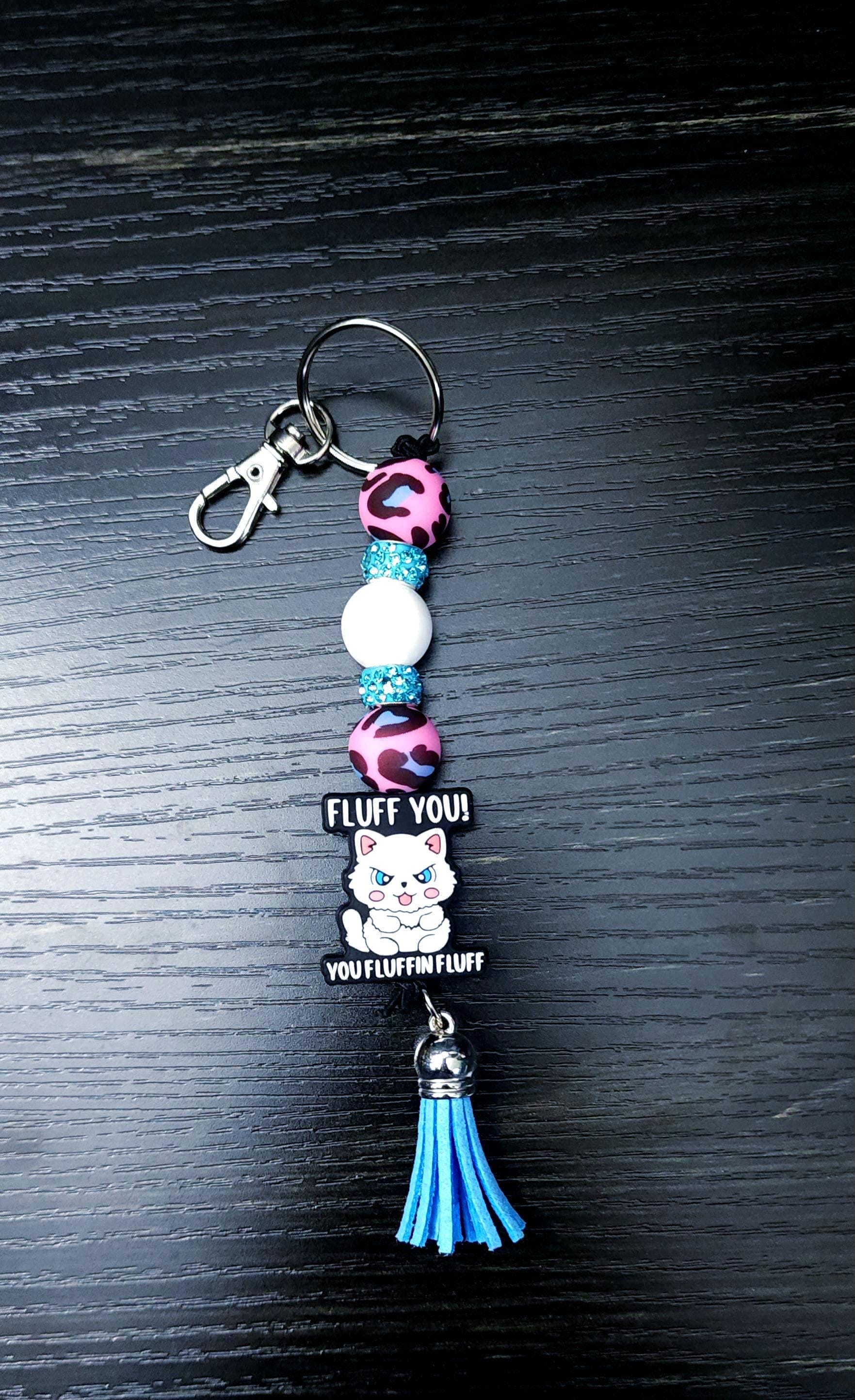 Beaded Tassel Keychain: Funny Charm Keyring - Thumbnail 2