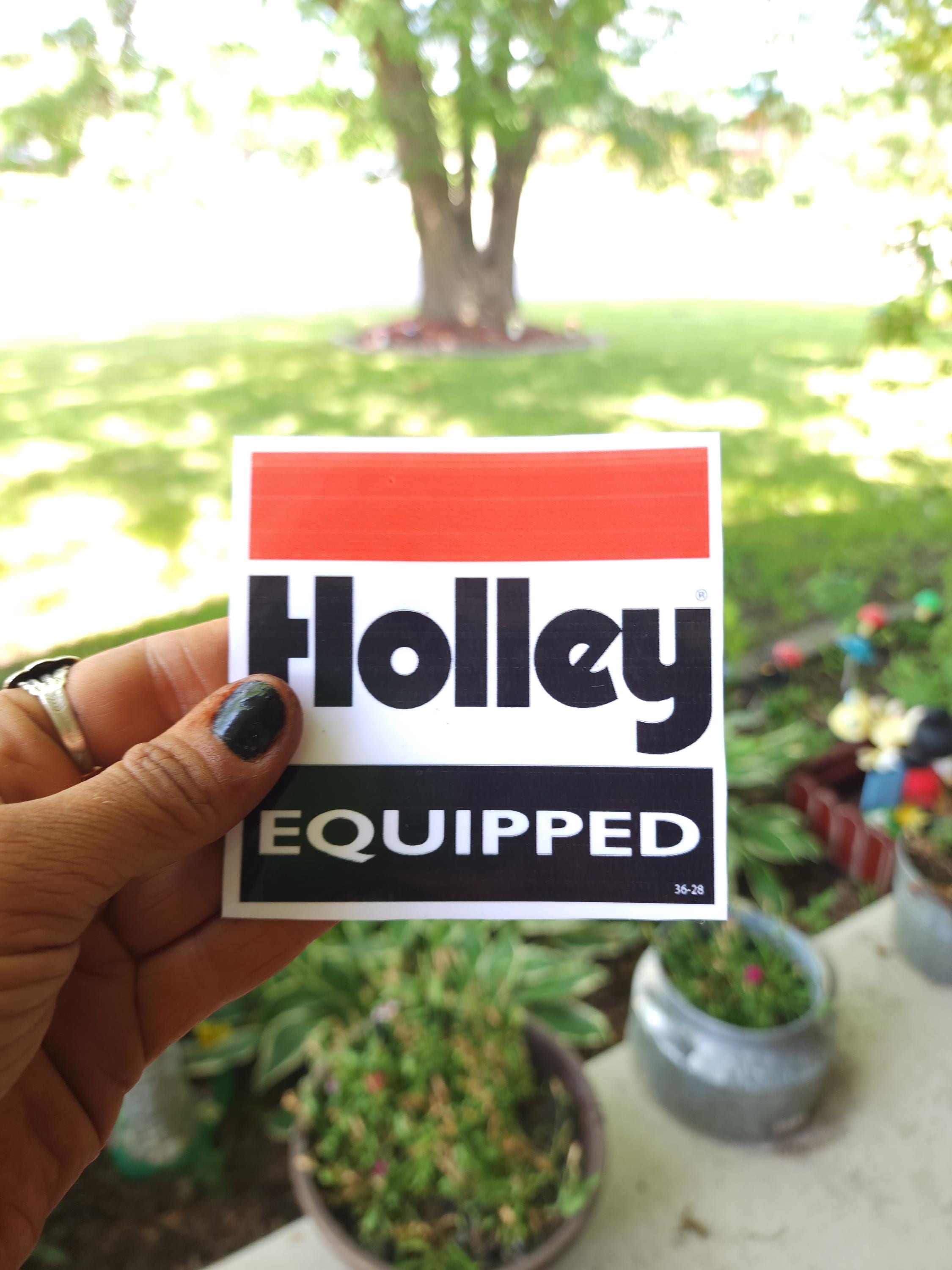 Holley Equipped Vinyl Decal: Performance Fueled Racing Sticker - Thumbnail 4