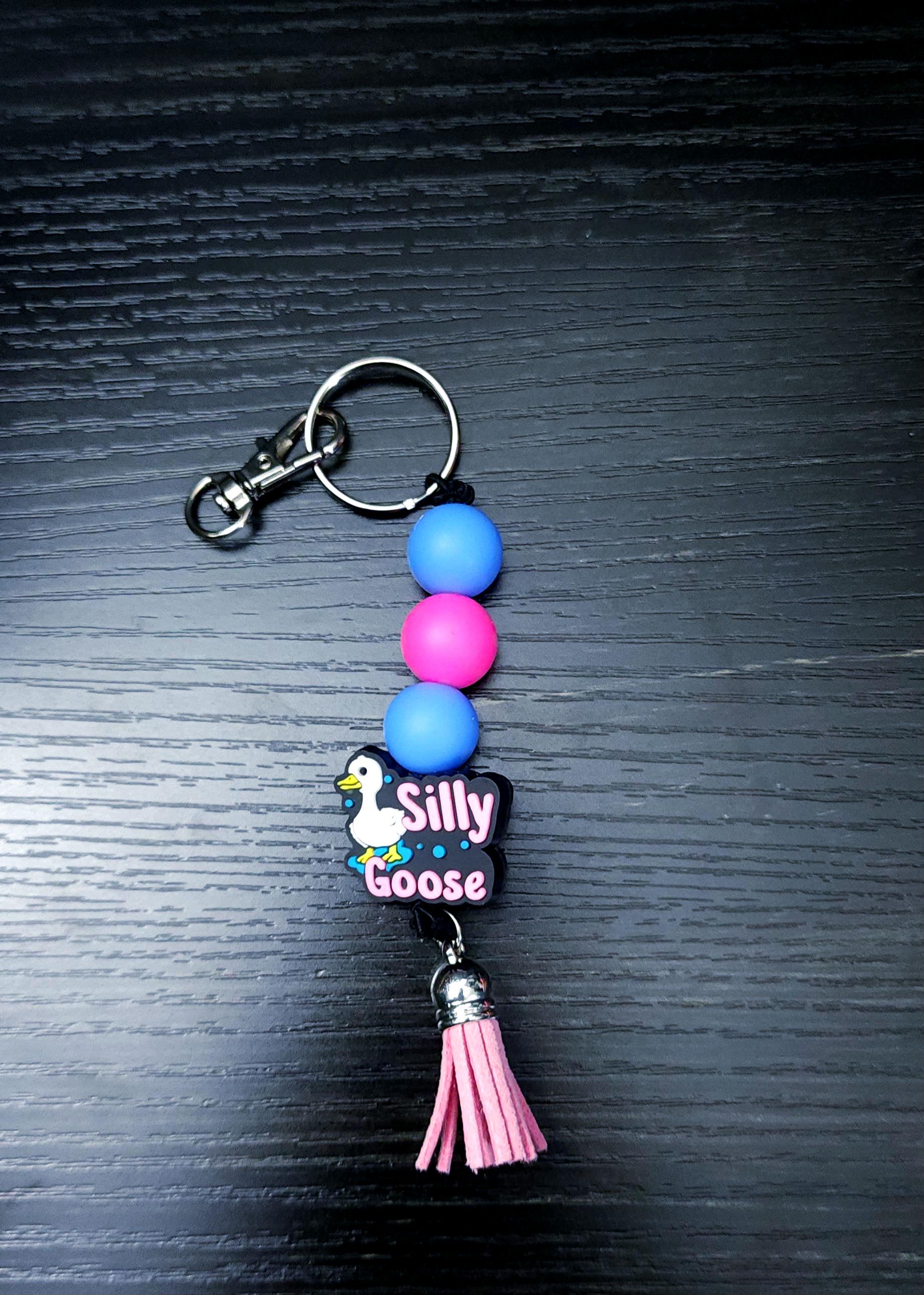 Beaded Tassel Keychain: Funny Charm Keyring - Thumbnail 3
